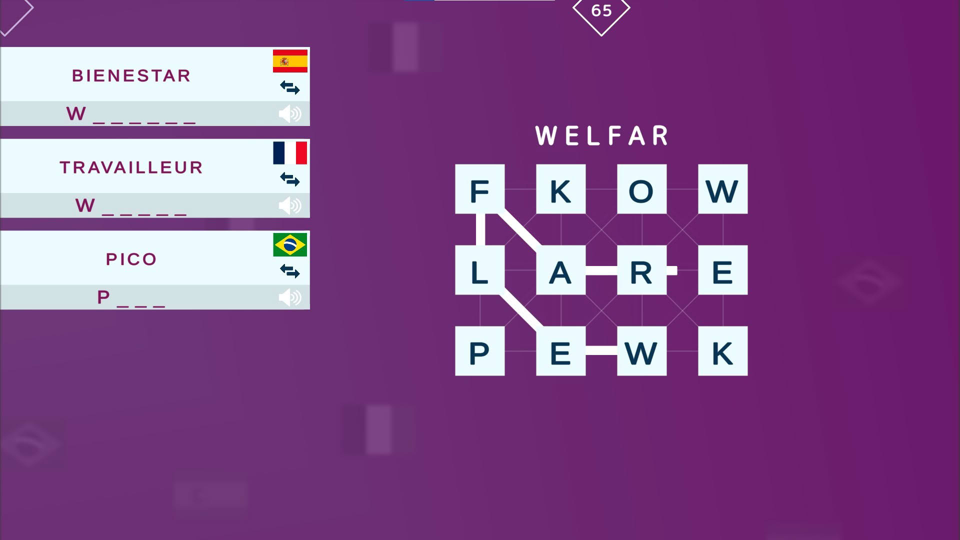 Screenshot for Mini Words: Polyglot