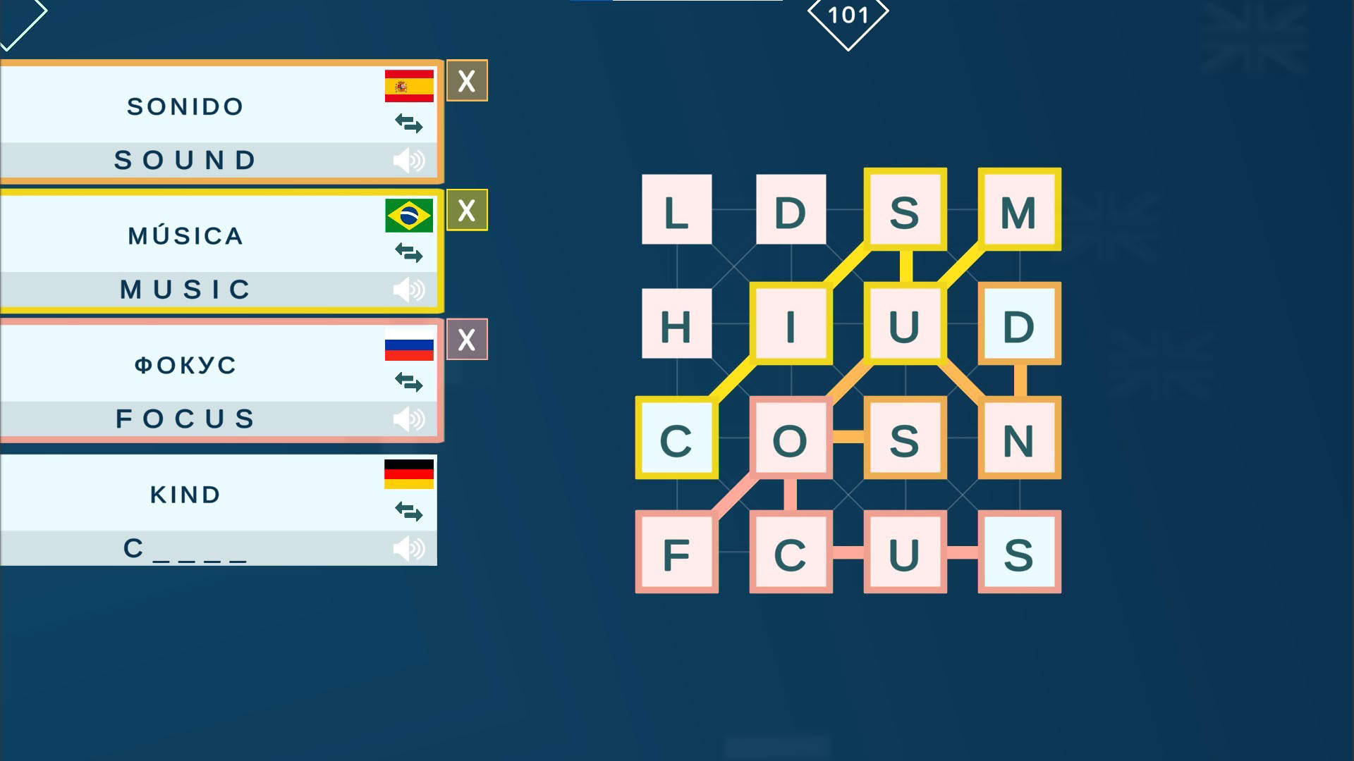 Screenshot for Mini Words: Polyglot