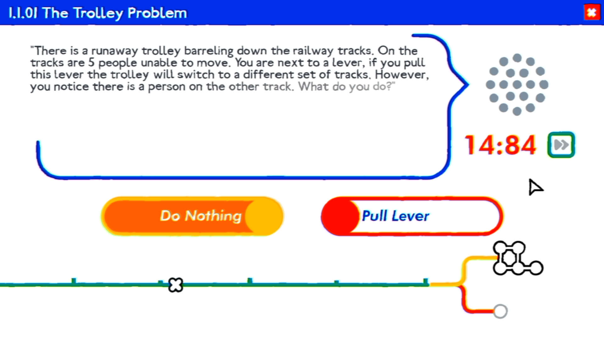 Screenshot for Trolley Problem, Inc.