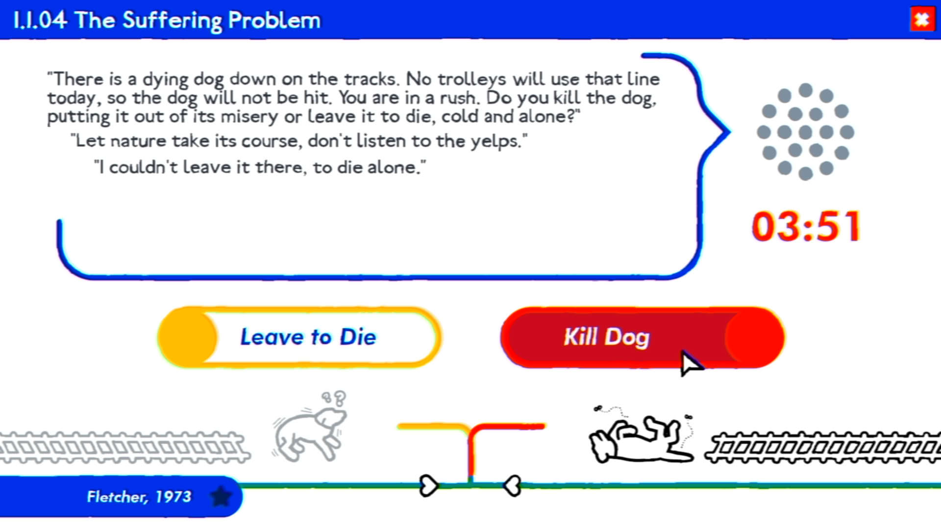 Screenshot for Trolley Problem, Inc.