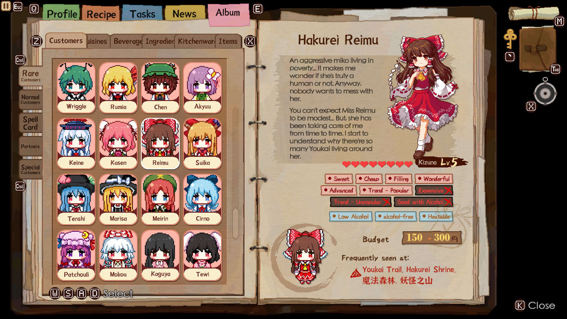 Screenshot for Touhou Mystia's Izakaya