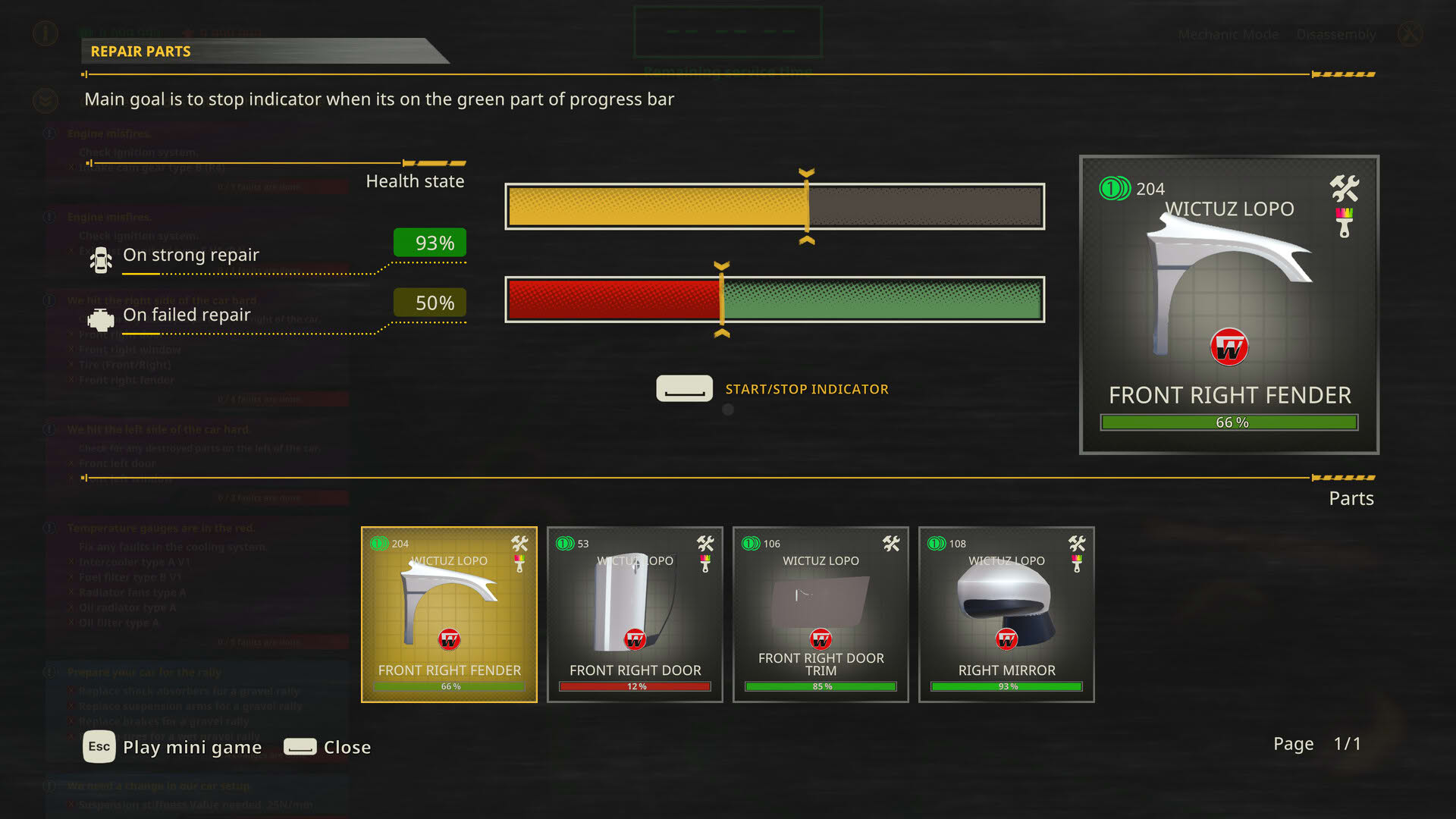 Screenshot for Rally Mechanic Simulator