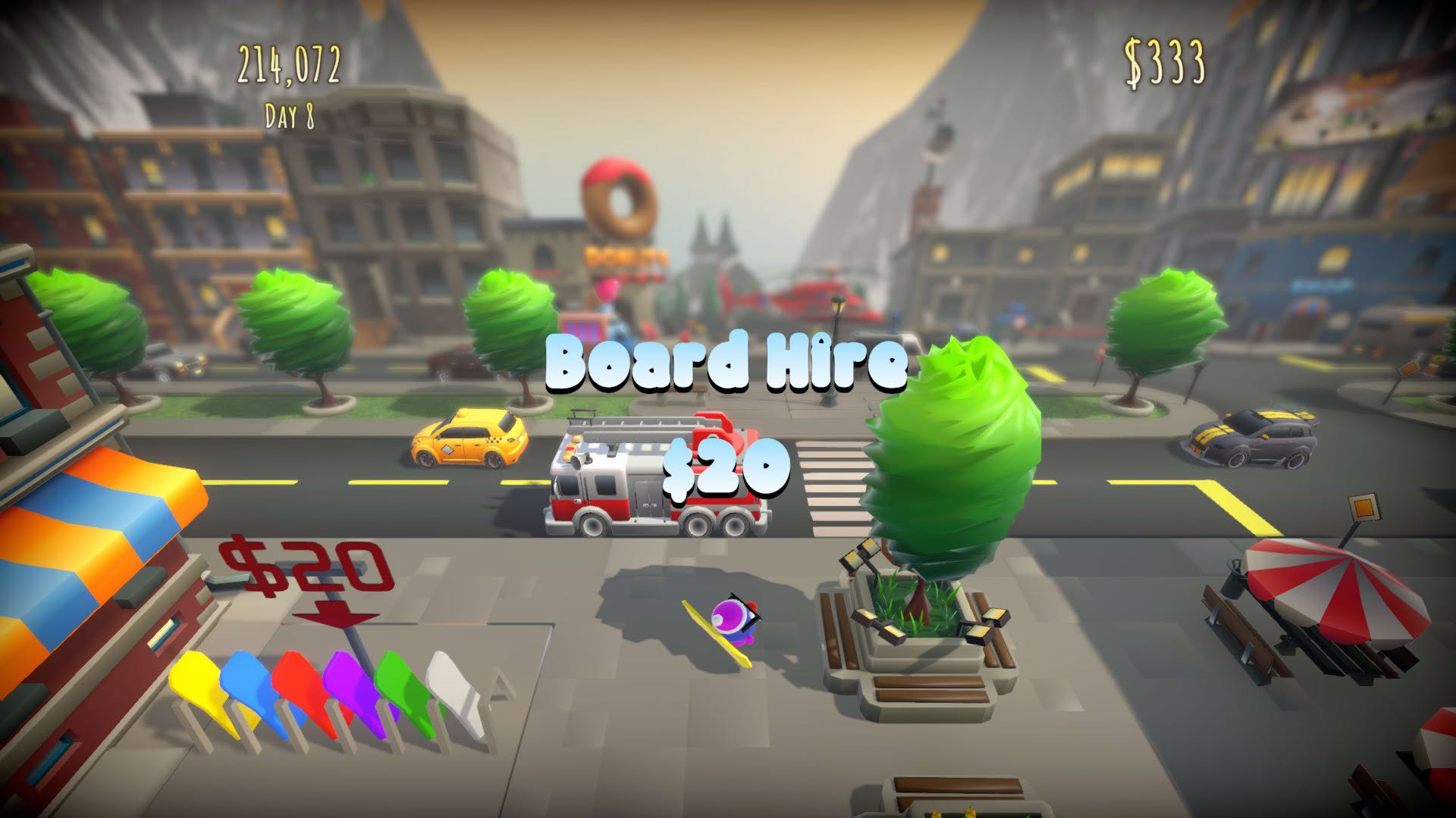 Screenshot for Horatio Goes Snowboarding
