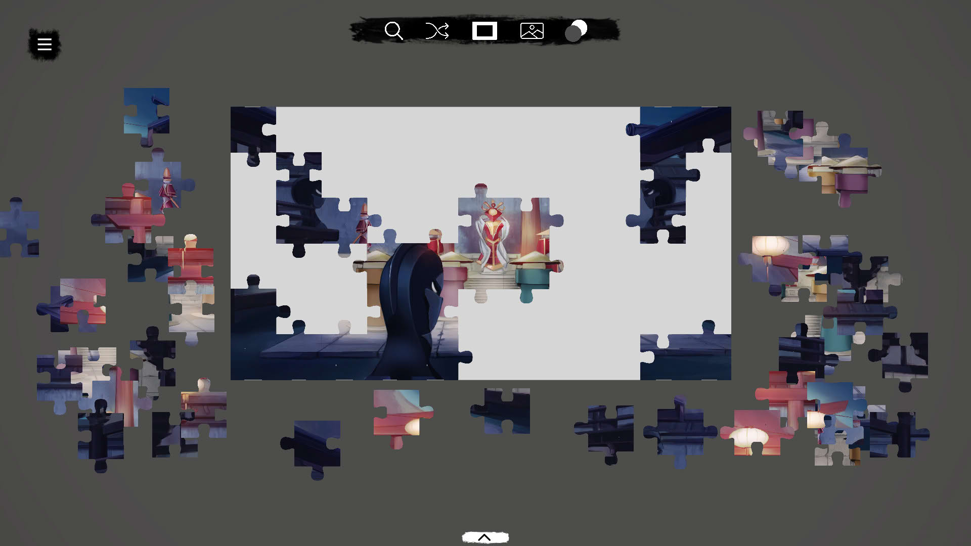 Screenshot for Shinobi's Way - a jigsaw chess tale