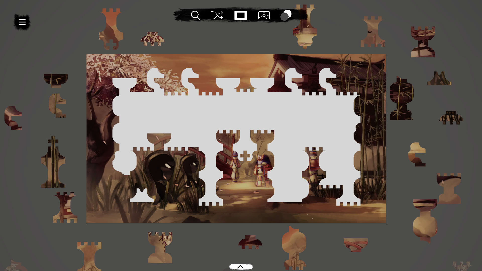 Screenshot for Shinobi's Way - a jigsaw chess tale