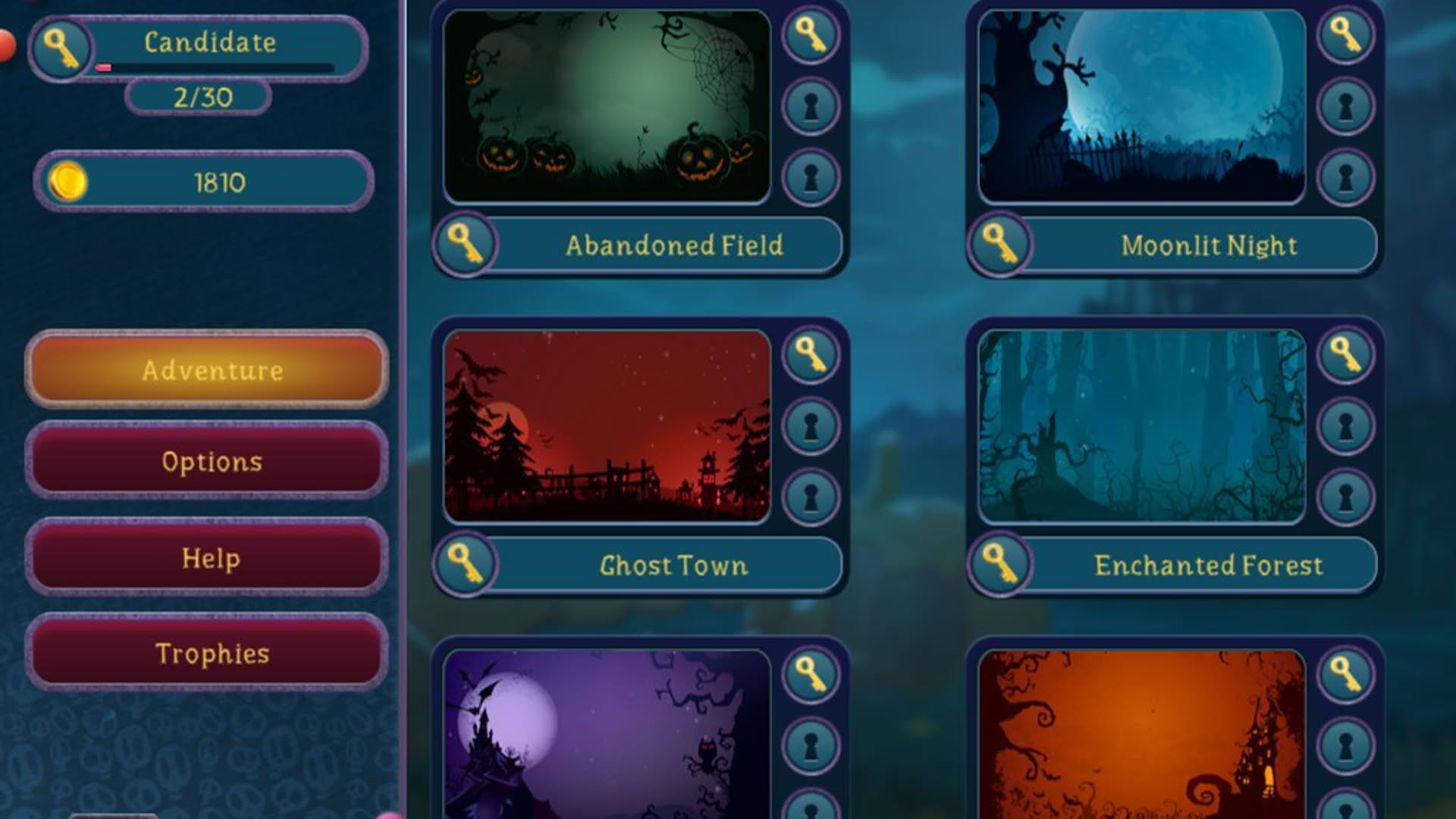 Screenshot for Halloween Night Mahjong 2