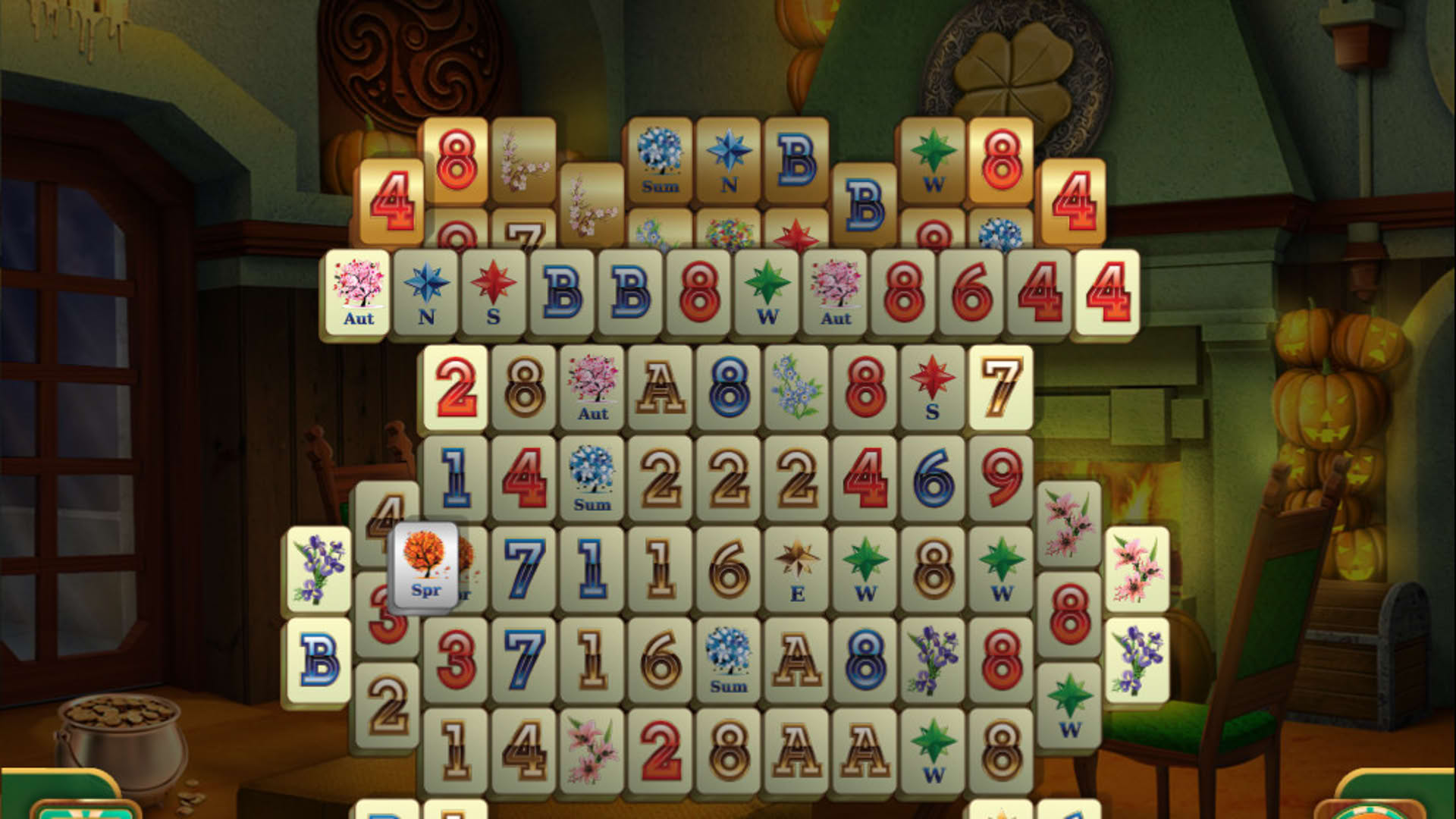 Screenshot for Spooky Mahjong