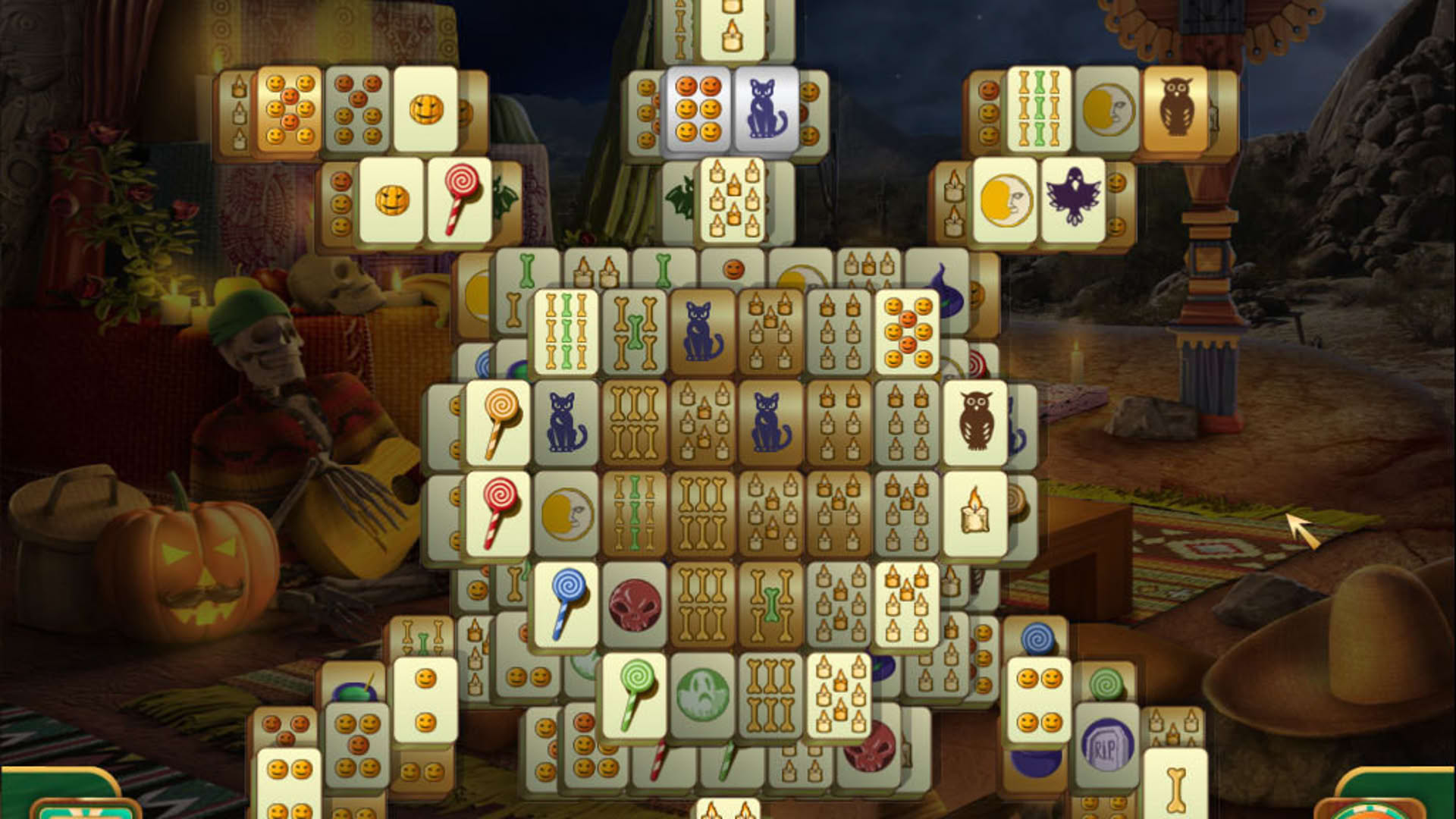 Screenshot for Spooky Mahjong
