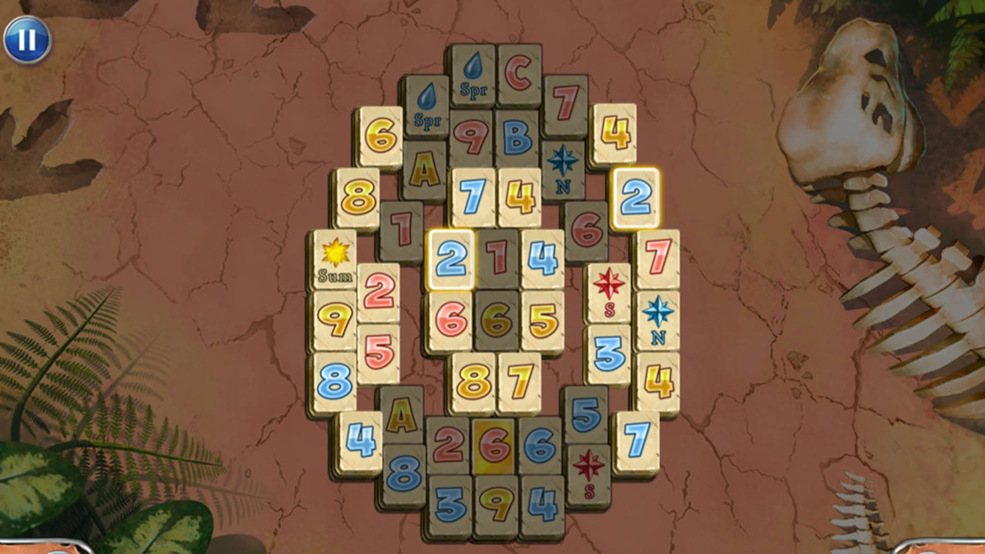 Screenshot for Jurassic Mahjong