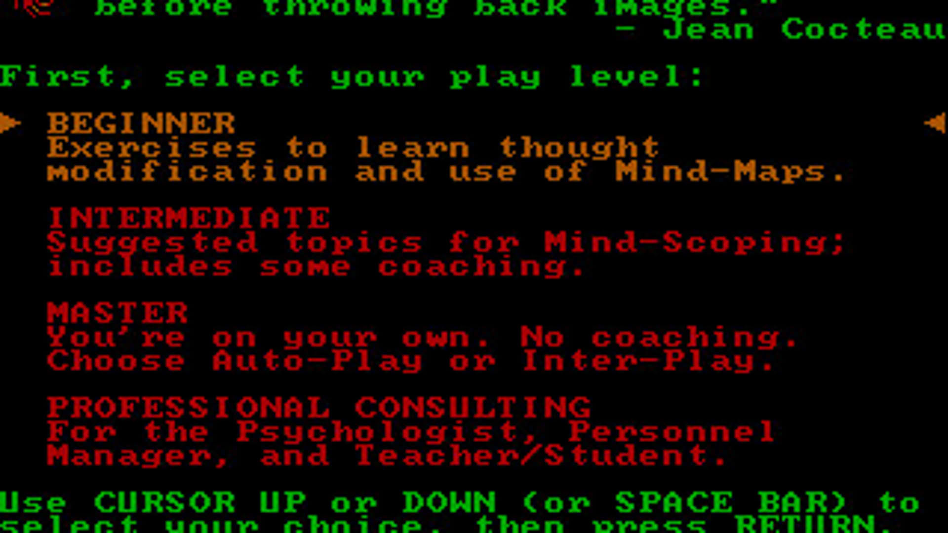 Screenshot for Timothy Leary's Mind Mirror