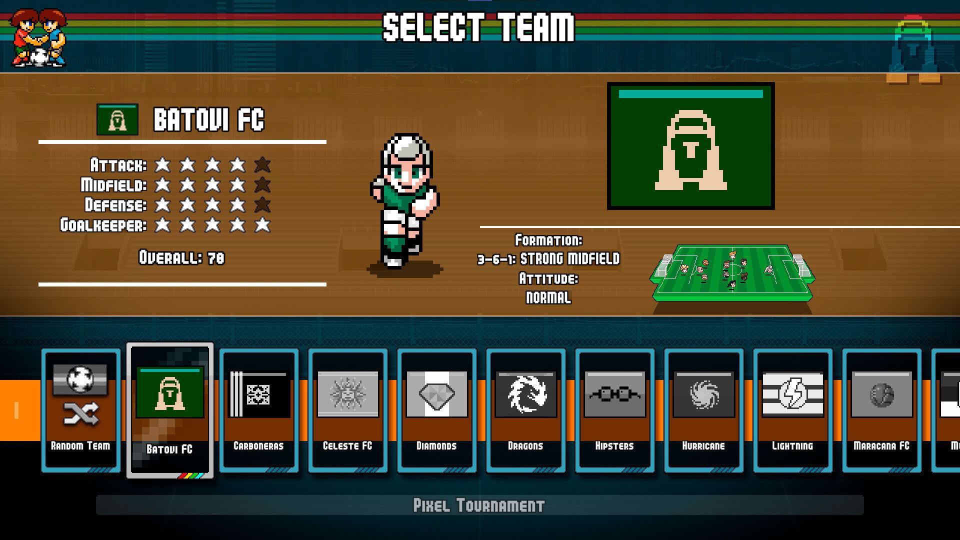 Screenshot for Pixel Cup Soccer: Ultimate Edition