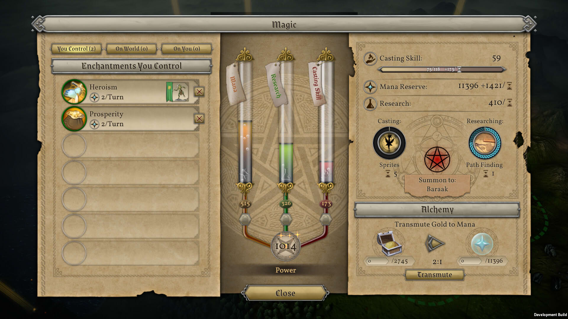 Screenshot for Master of Magic