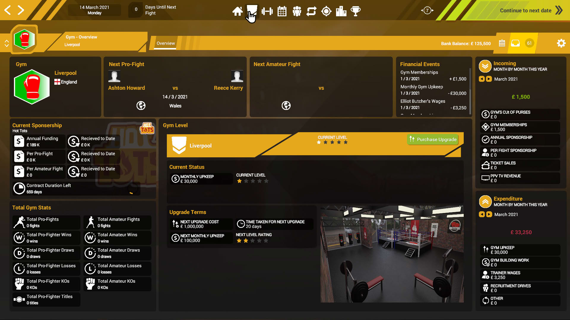 Screenshot for Boxing Club Manager