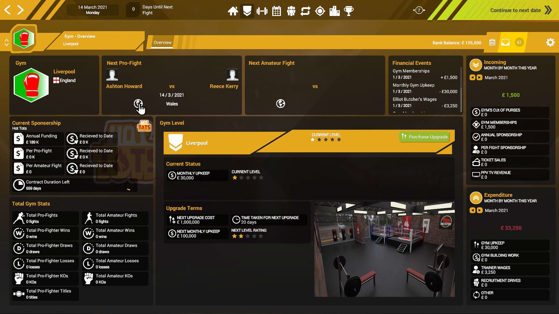 Screenshot for Boxing Club Manager