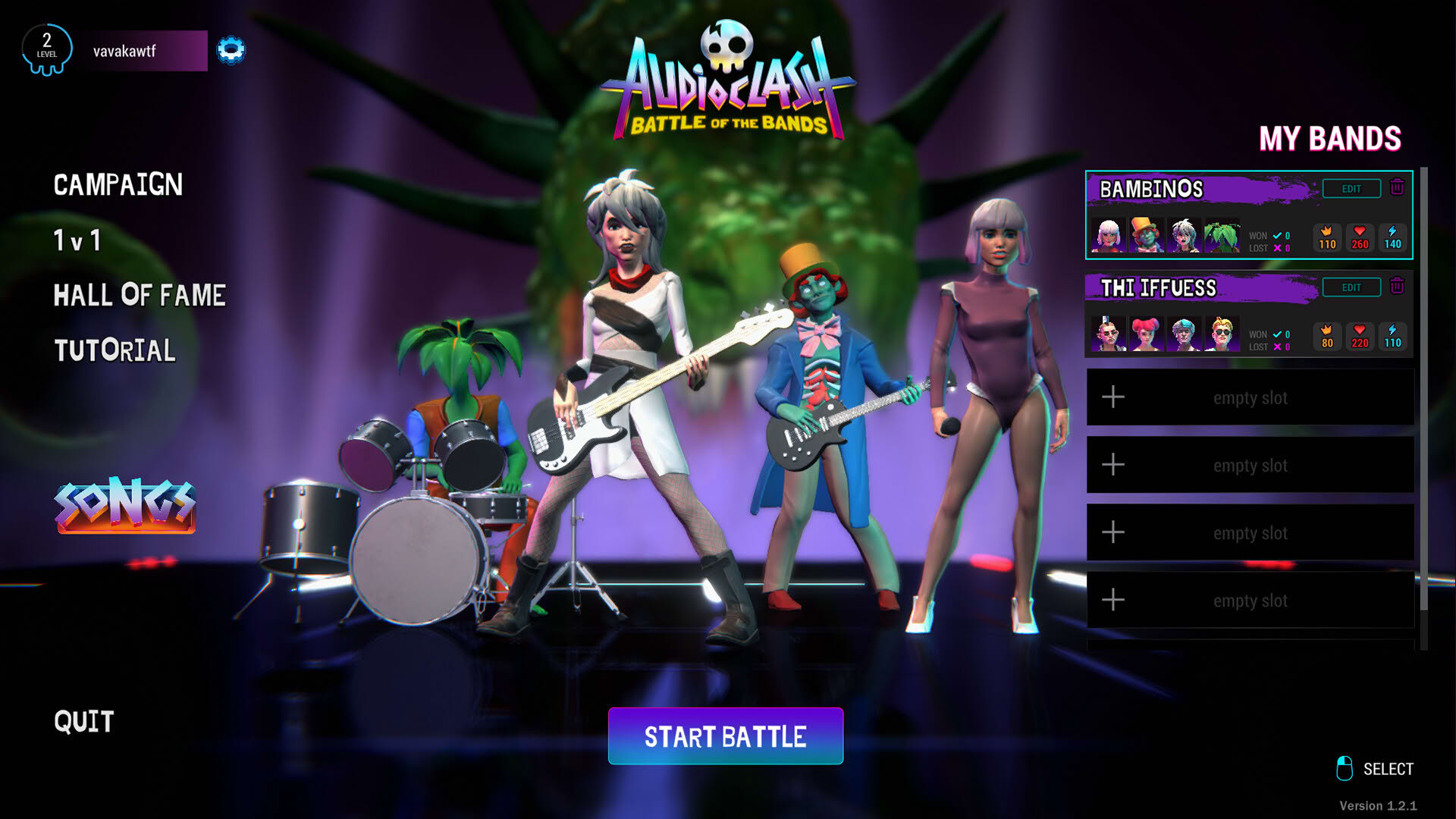 Screenshot for Audio Clash: Battle of the Bands