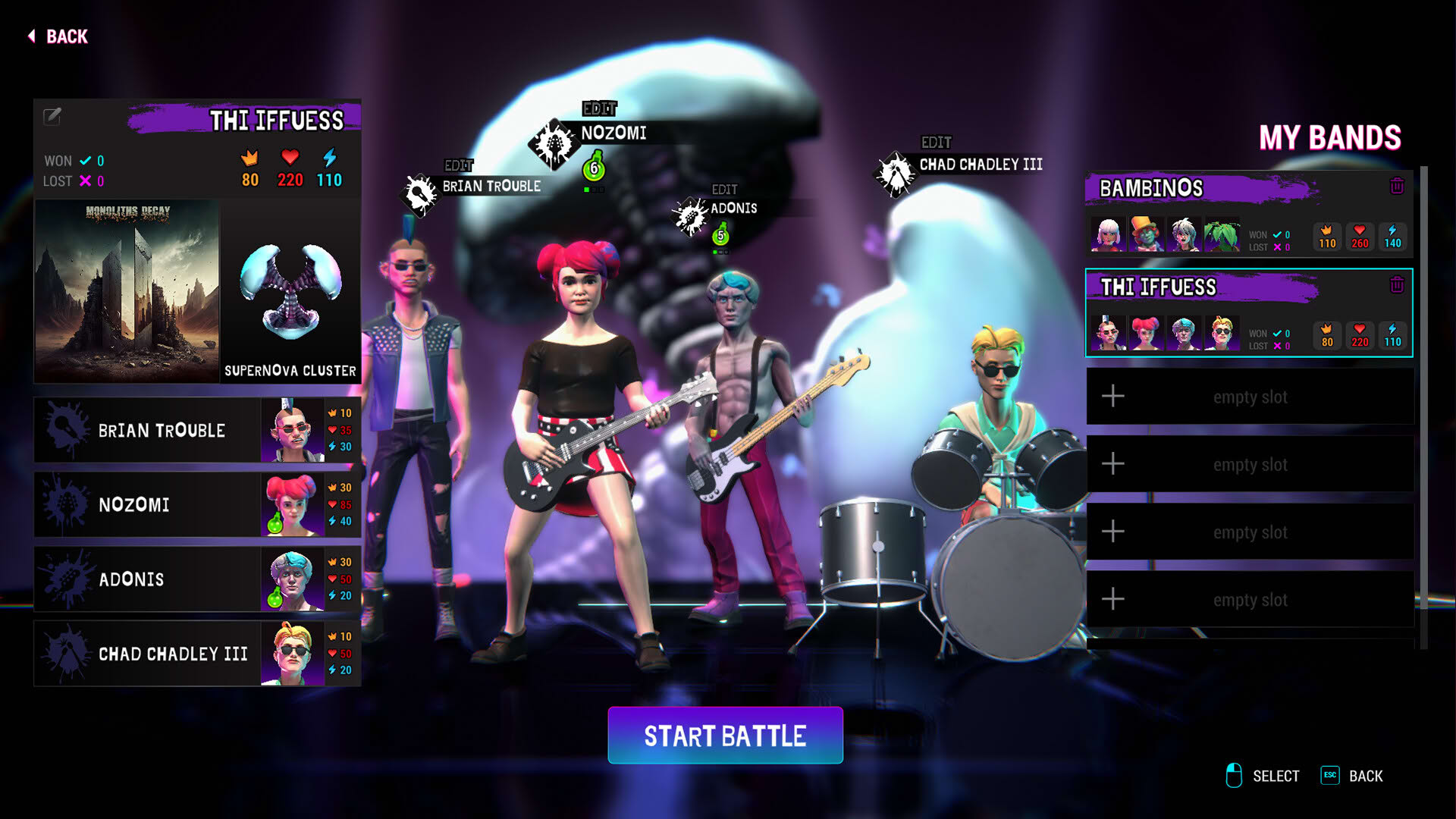 Screenshot for Audio Clash: Battle of the Bands