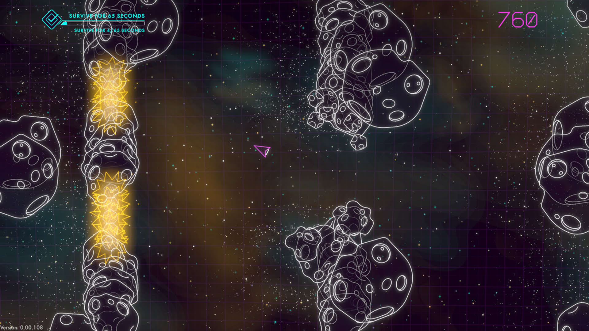 Screenshot for Asteroids: Recharged