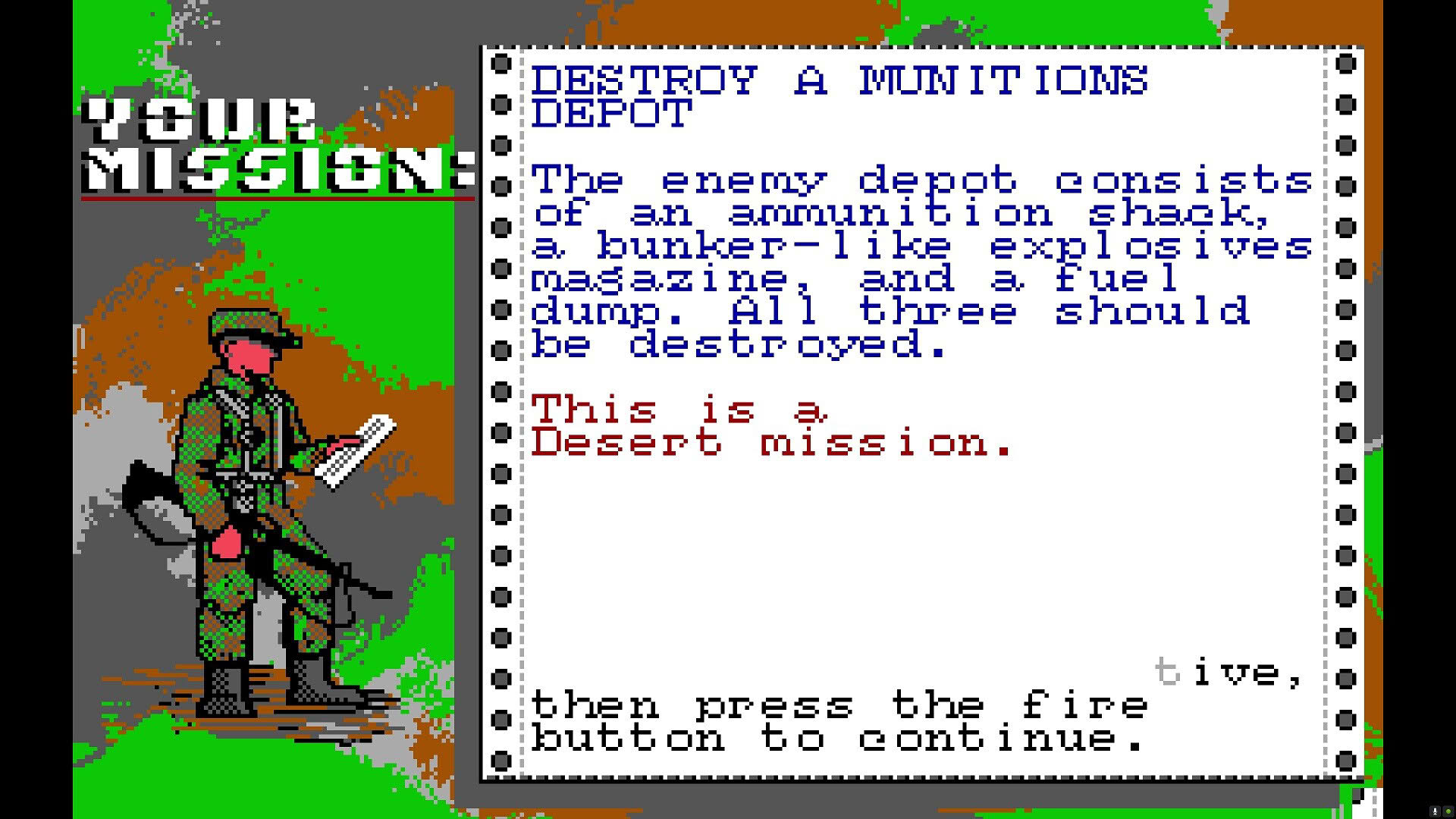 Screenshot for Airborne Ranger