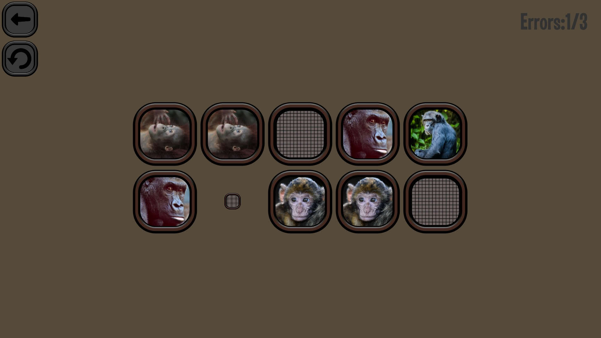 Screenshot for Animals Memory: Monkeys