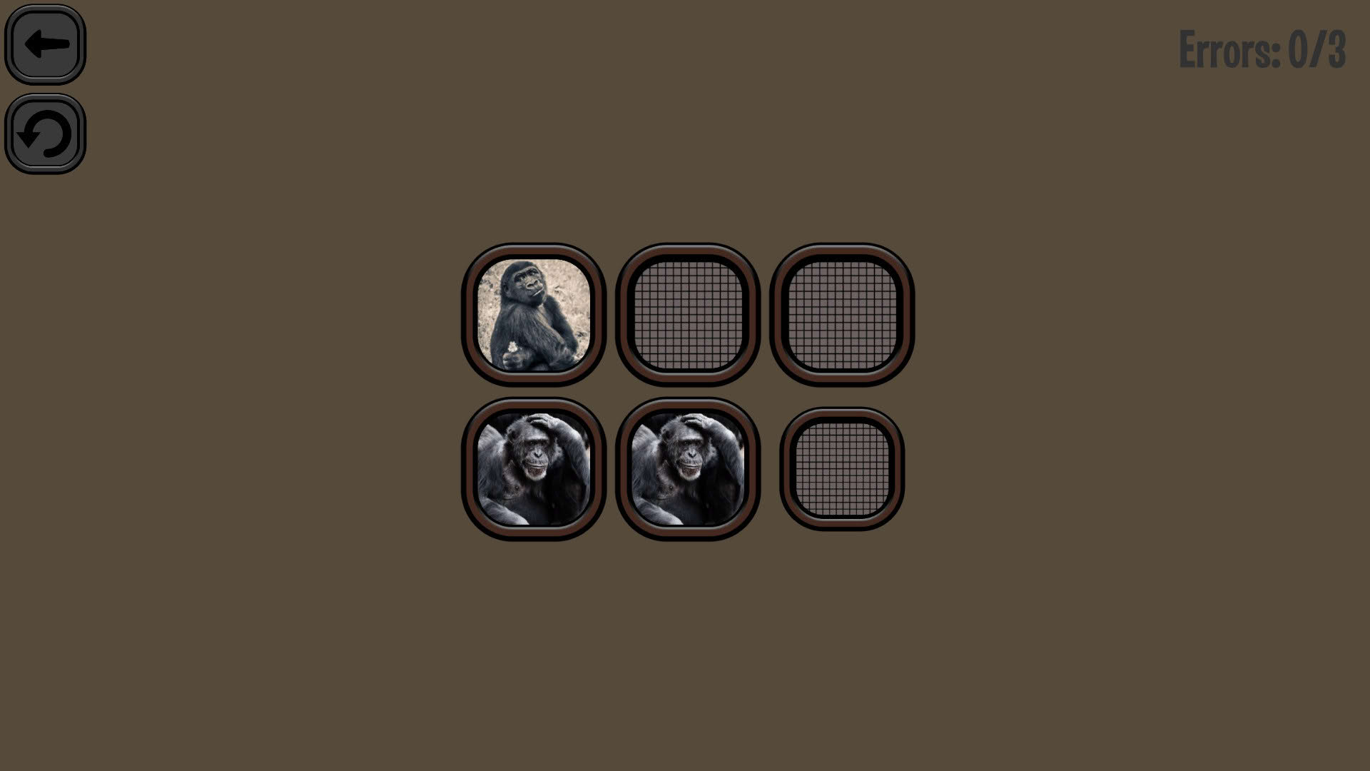 Screenshot for Animals Memory: Monkeys