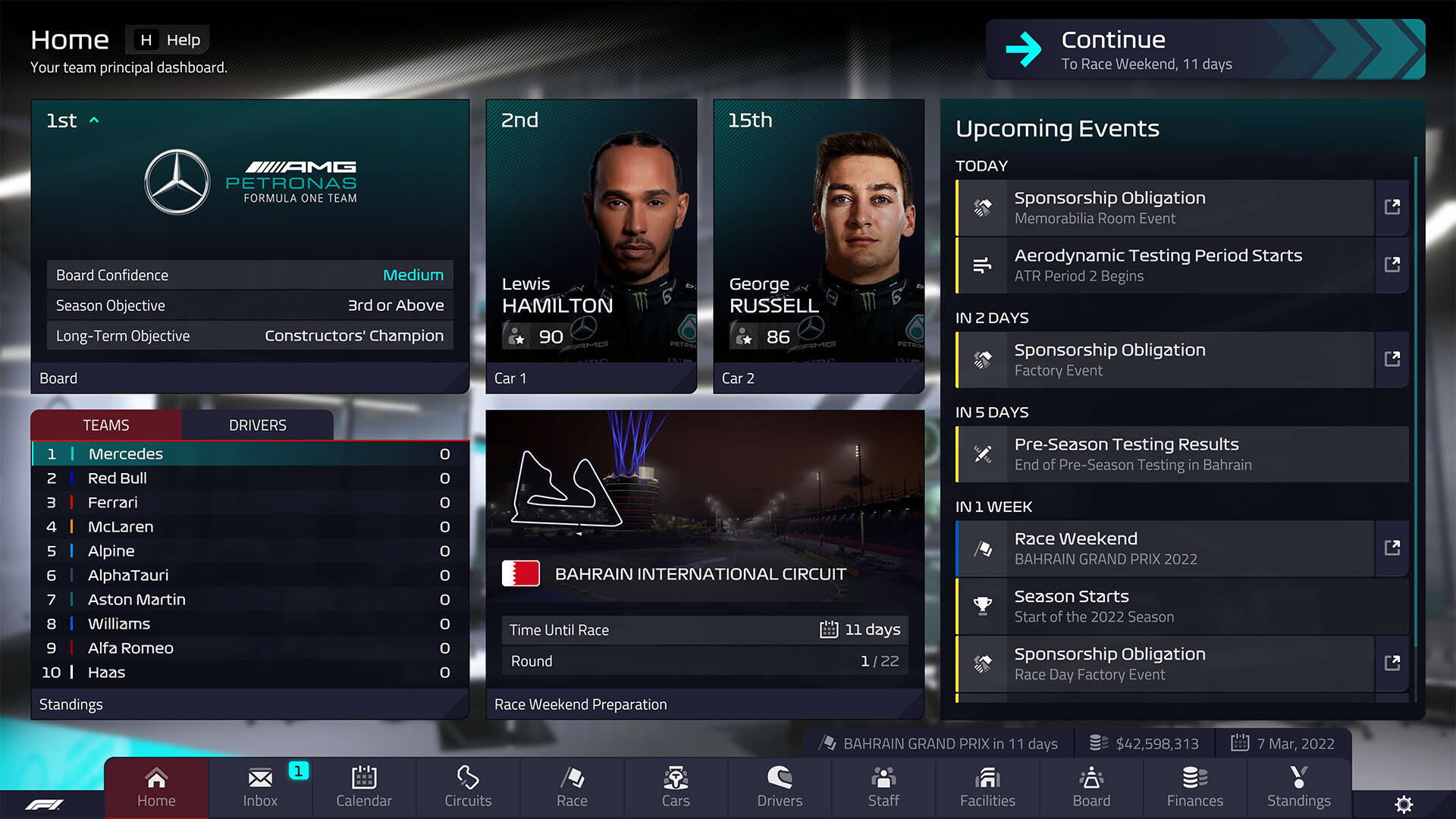Screenshot for F1 Manager 2022