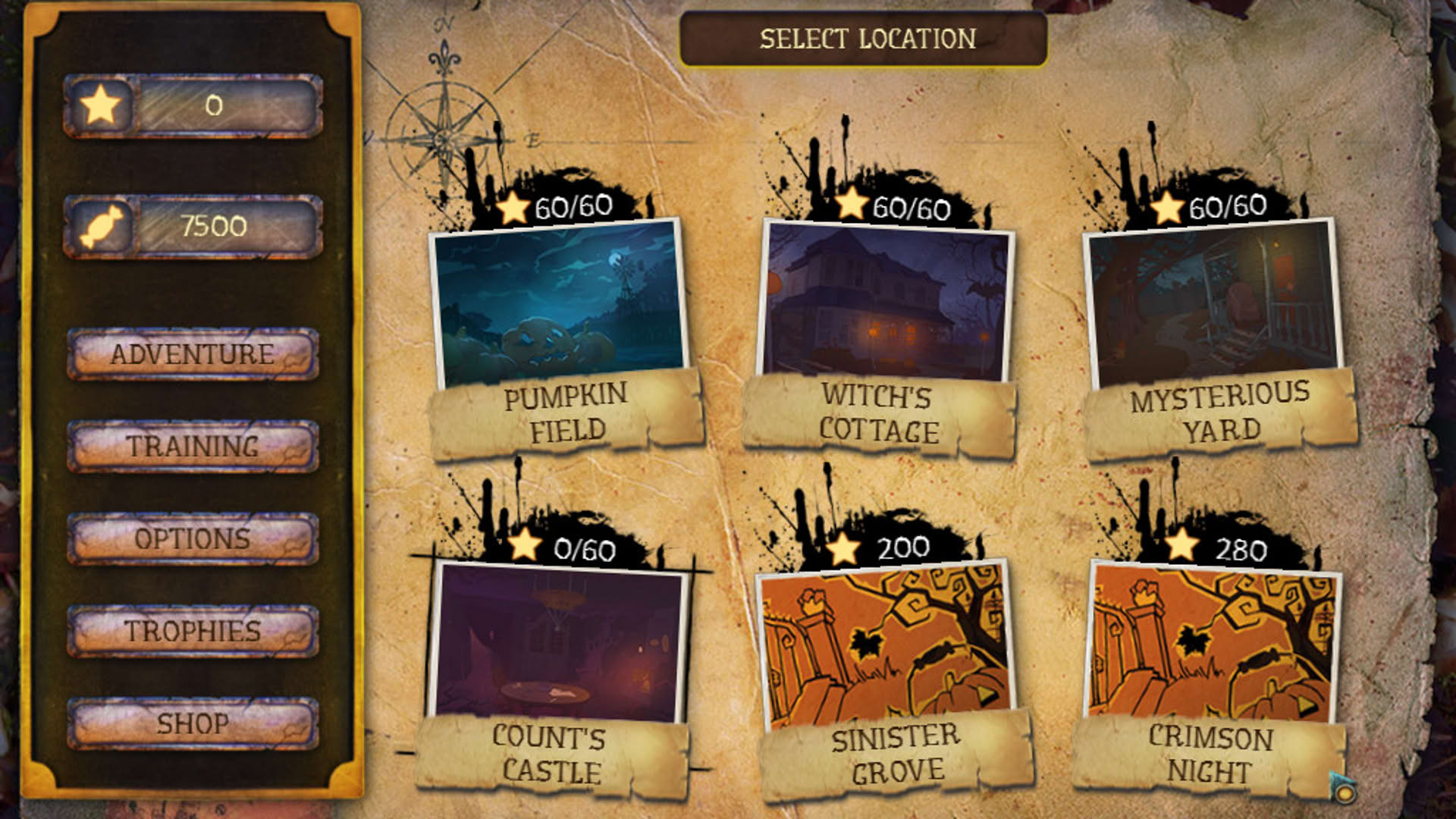 Screenshot for Fill and Cross: Trick or Treat 3!