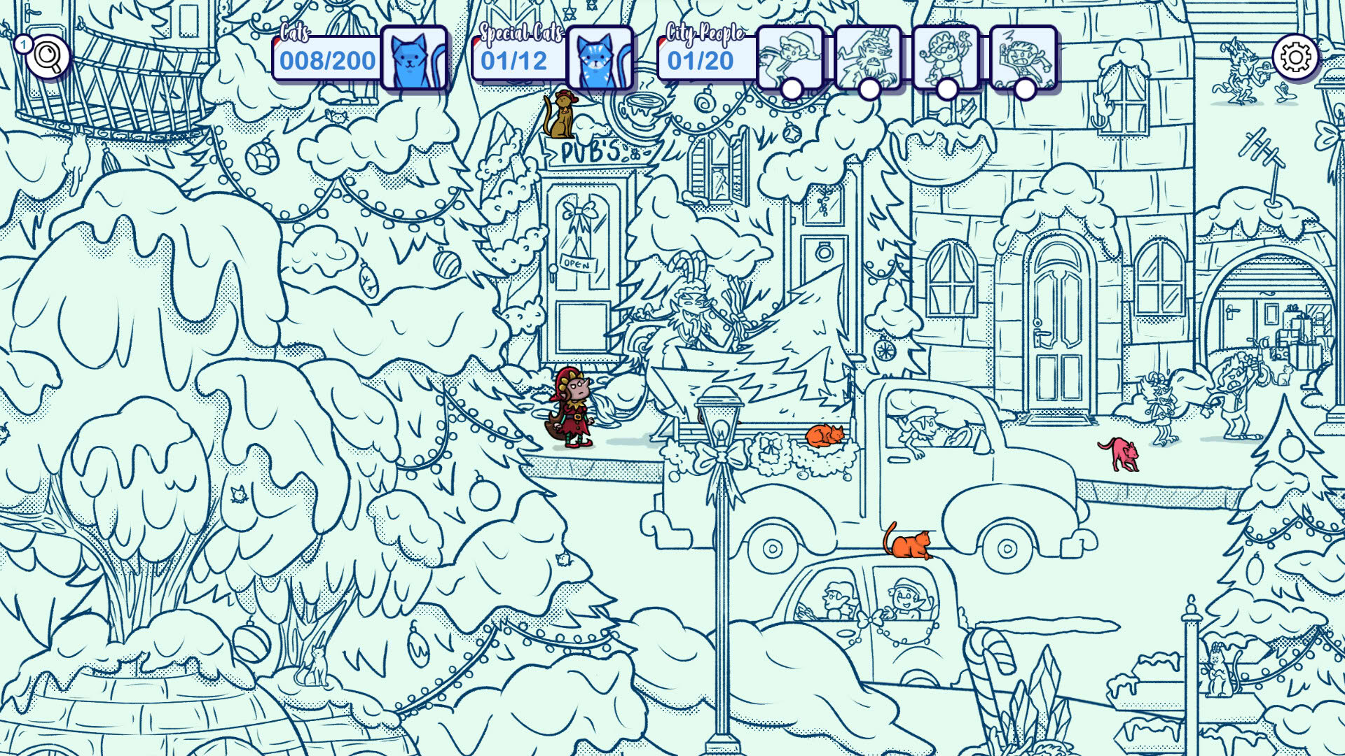 Screenshot for Hidden Cats in Santa's Realm