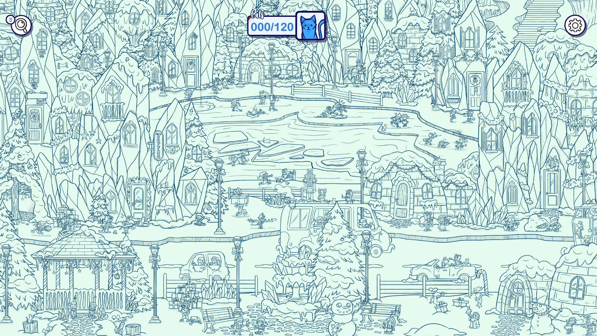 Screenshot for Hidden Cats in Santa's Realm