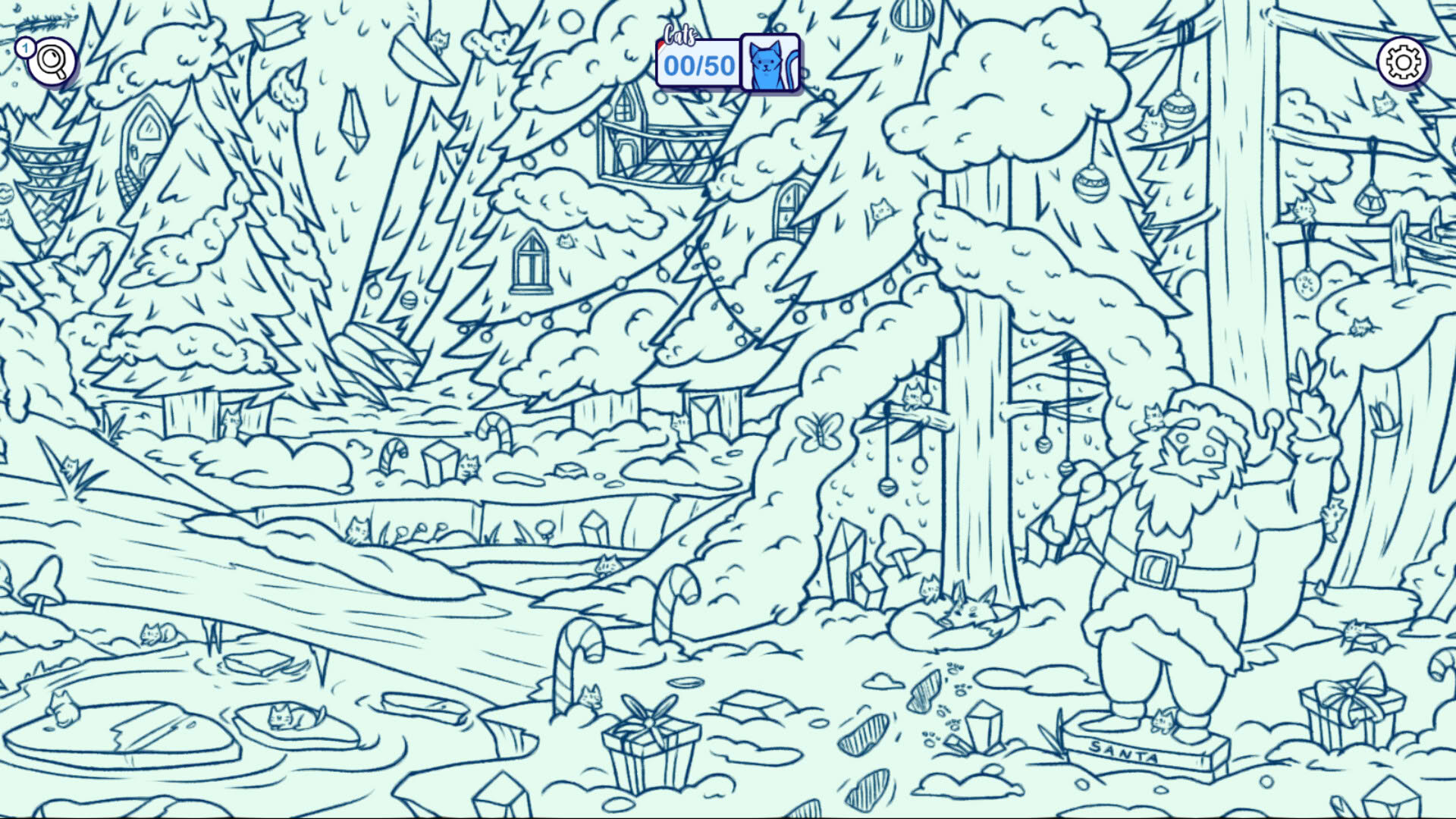 Screenshot for Hidden Cats in Santa's Realm