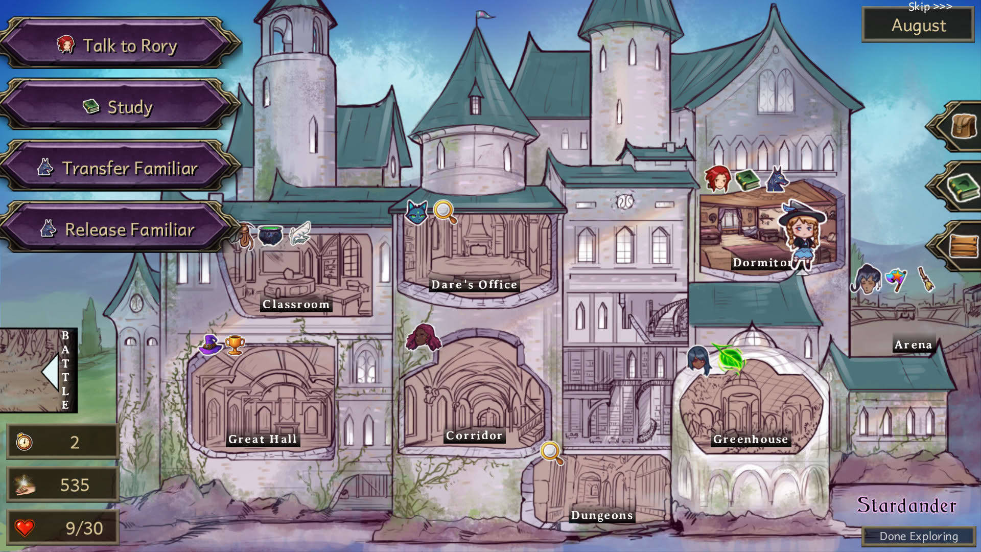 Screenshot for Stardander School for Witches
