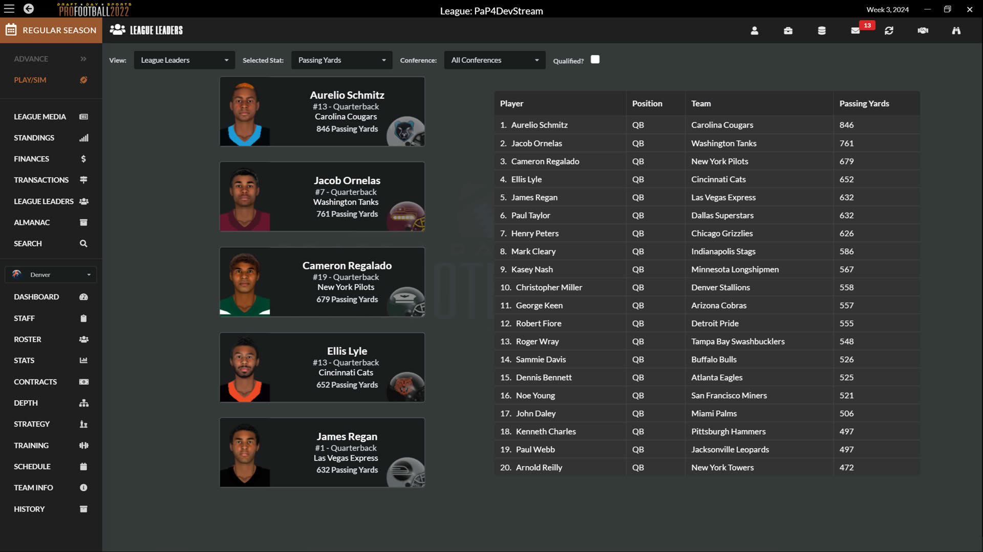 Screenshot for Draft Day Sports: Pro Football 2022