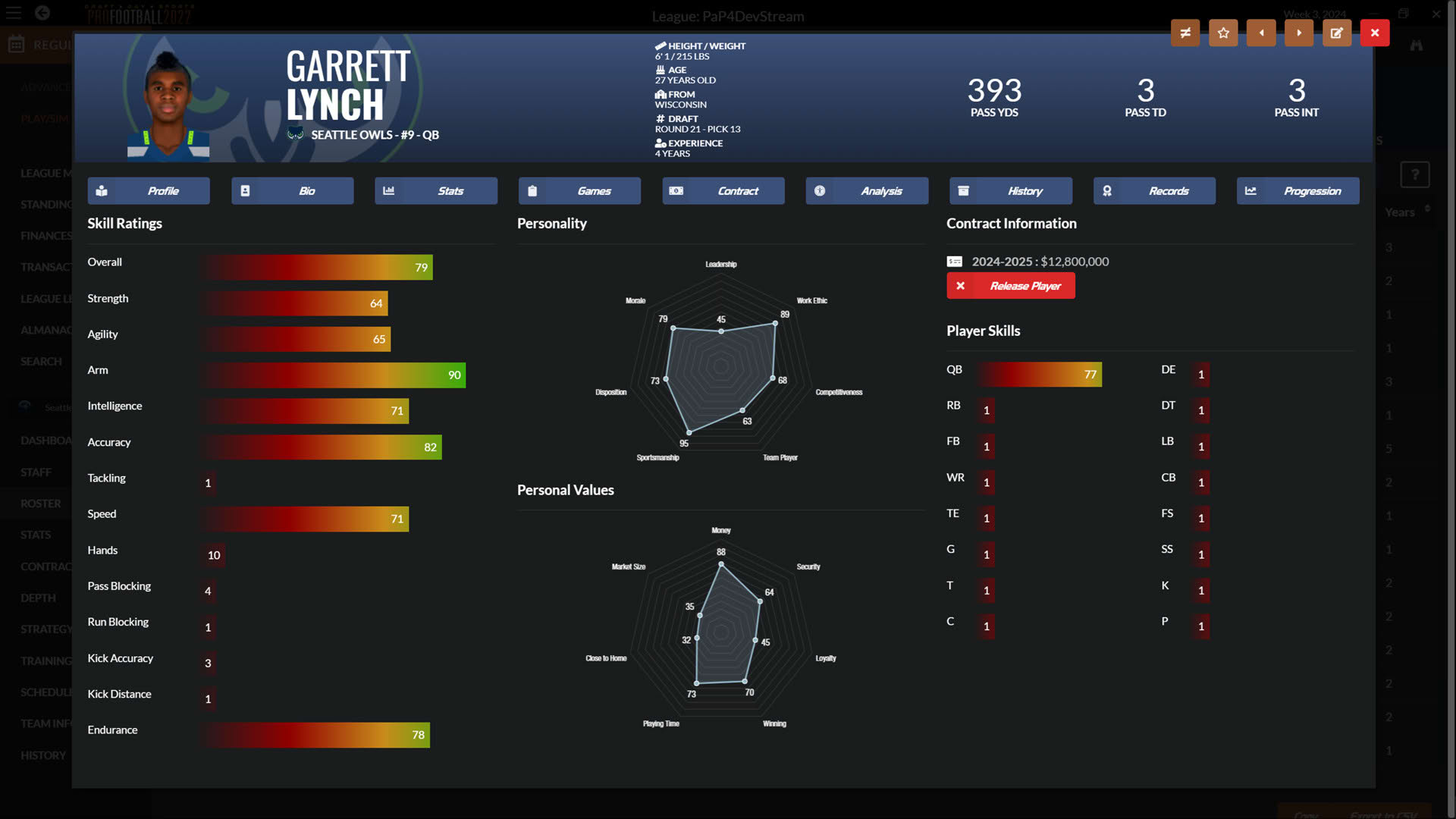Screenshot for Draft Day Sports: Pro Football 2022