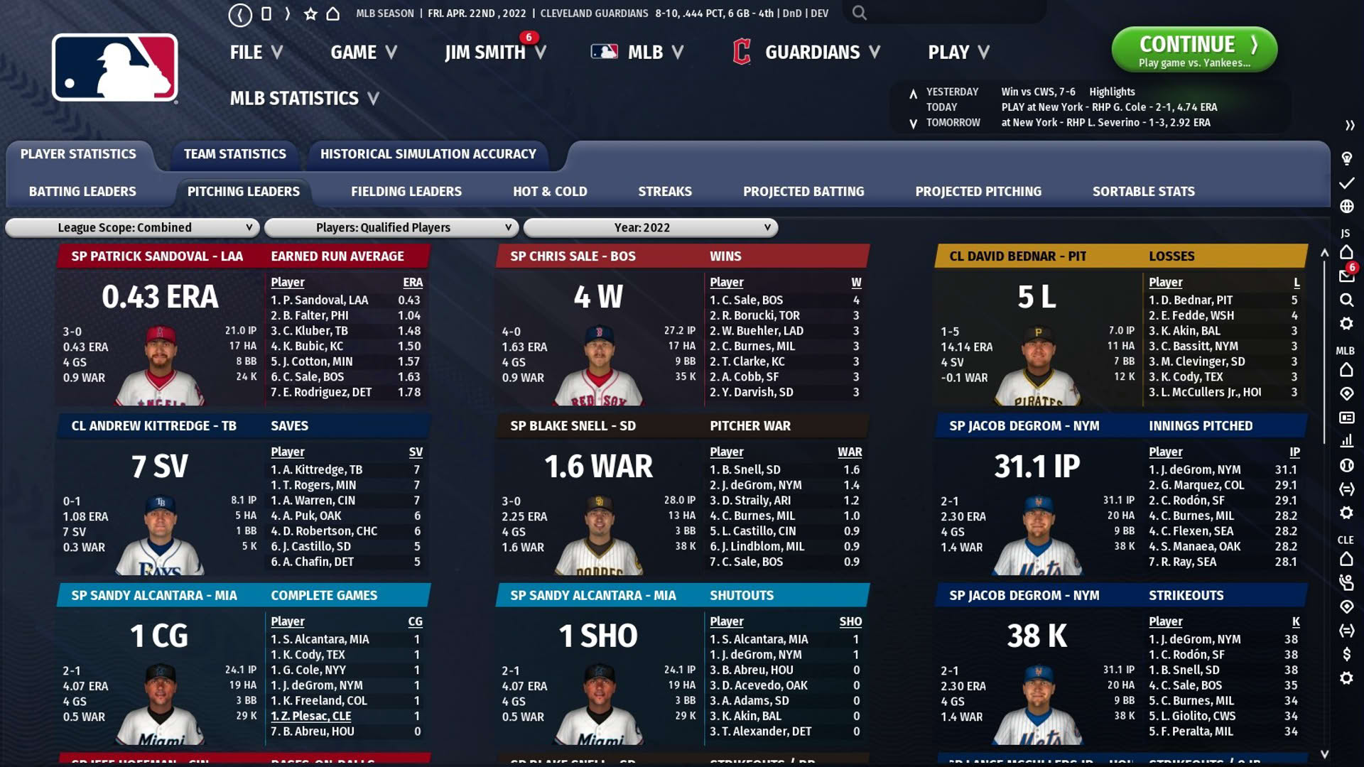 Screenshot for Out of the Park Baseball 23