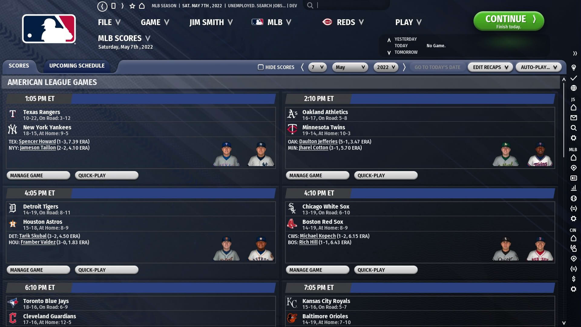 Screenshot for Out of the Park Baseball 23