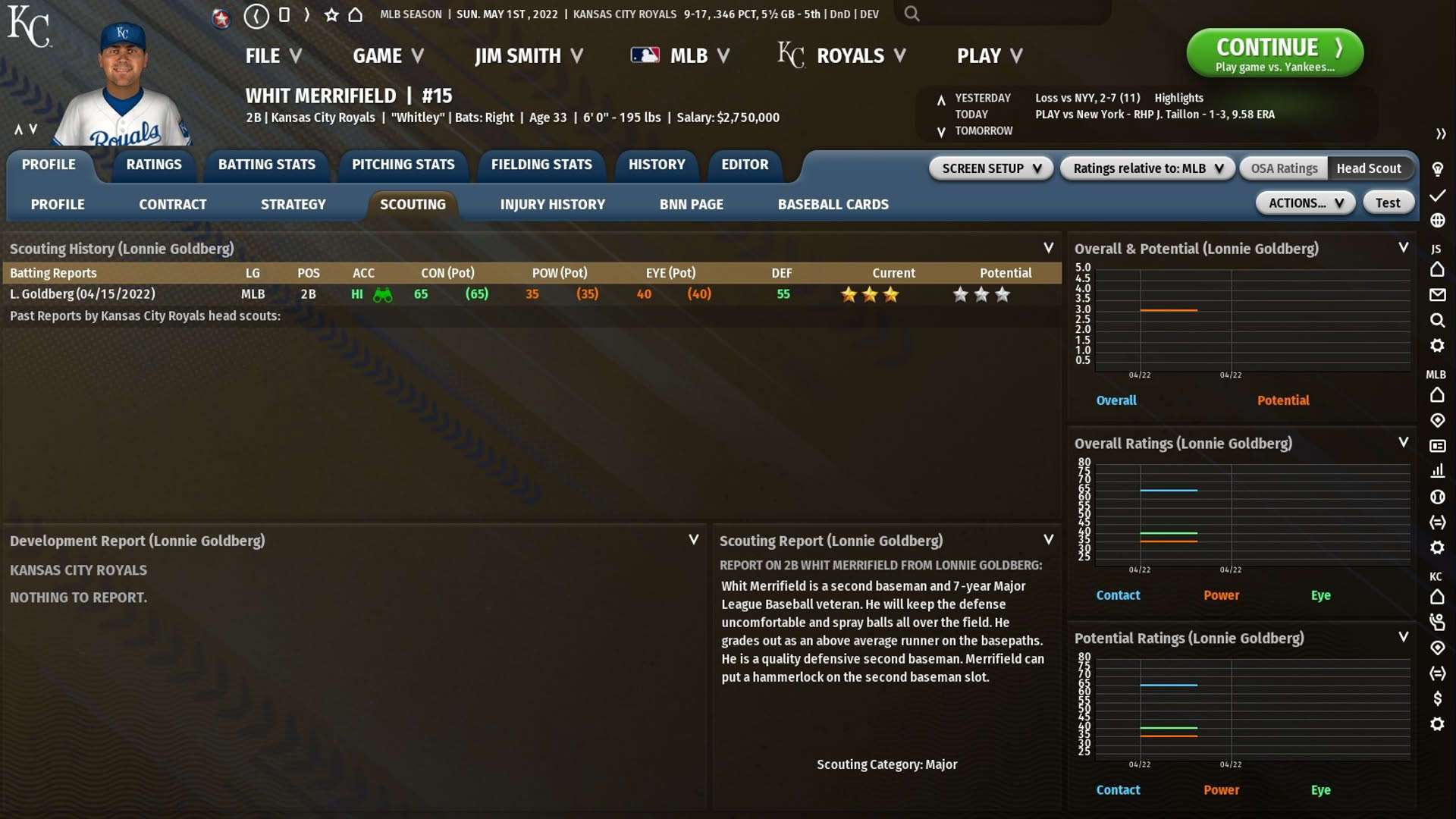 Screenshot for Out of the Park Baseball 23