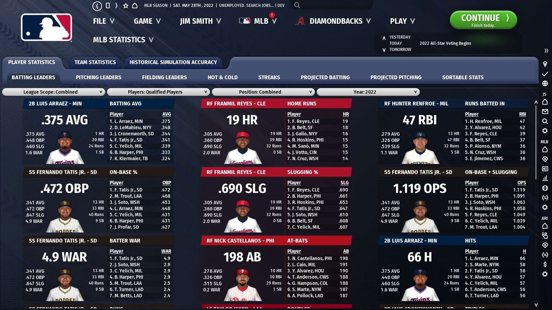 Screenshot for Out of the Park Baseball 23
