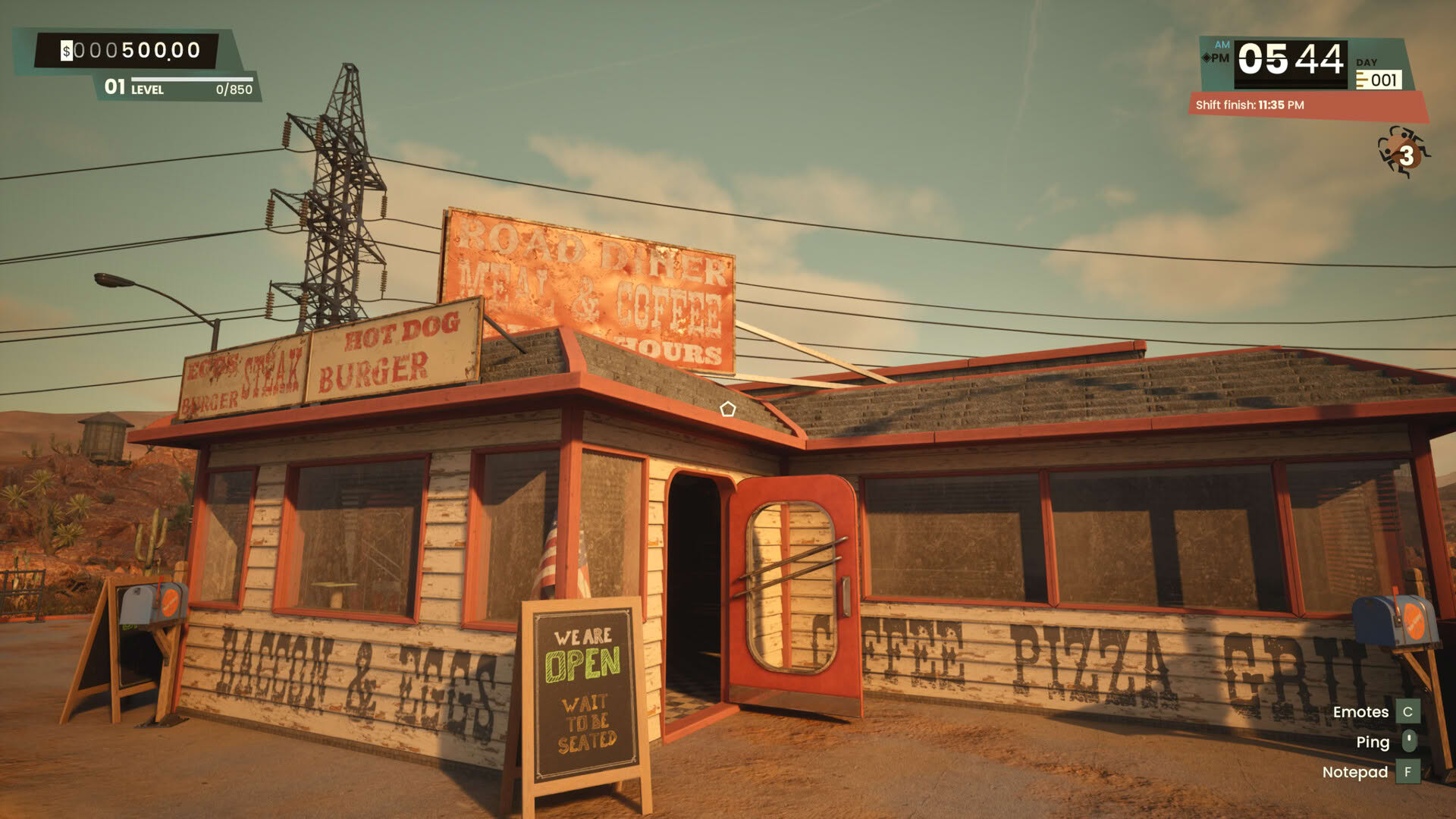 Screenshot for Road Diner Simulator