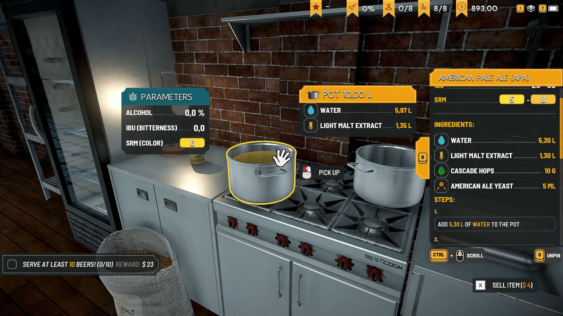 Screenshot for Brewpub Simulator