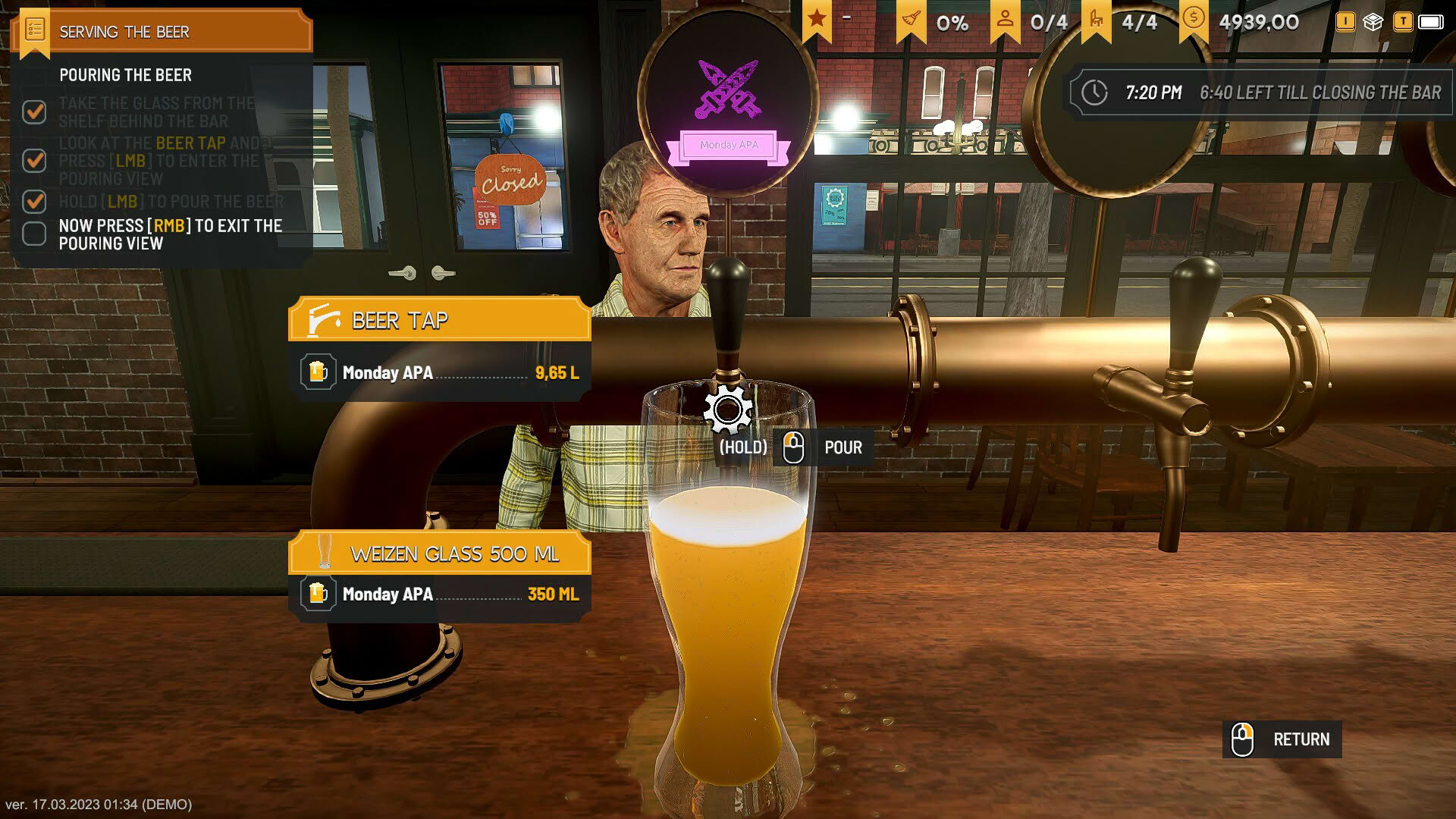 Screenshot for Brewpub Simulator