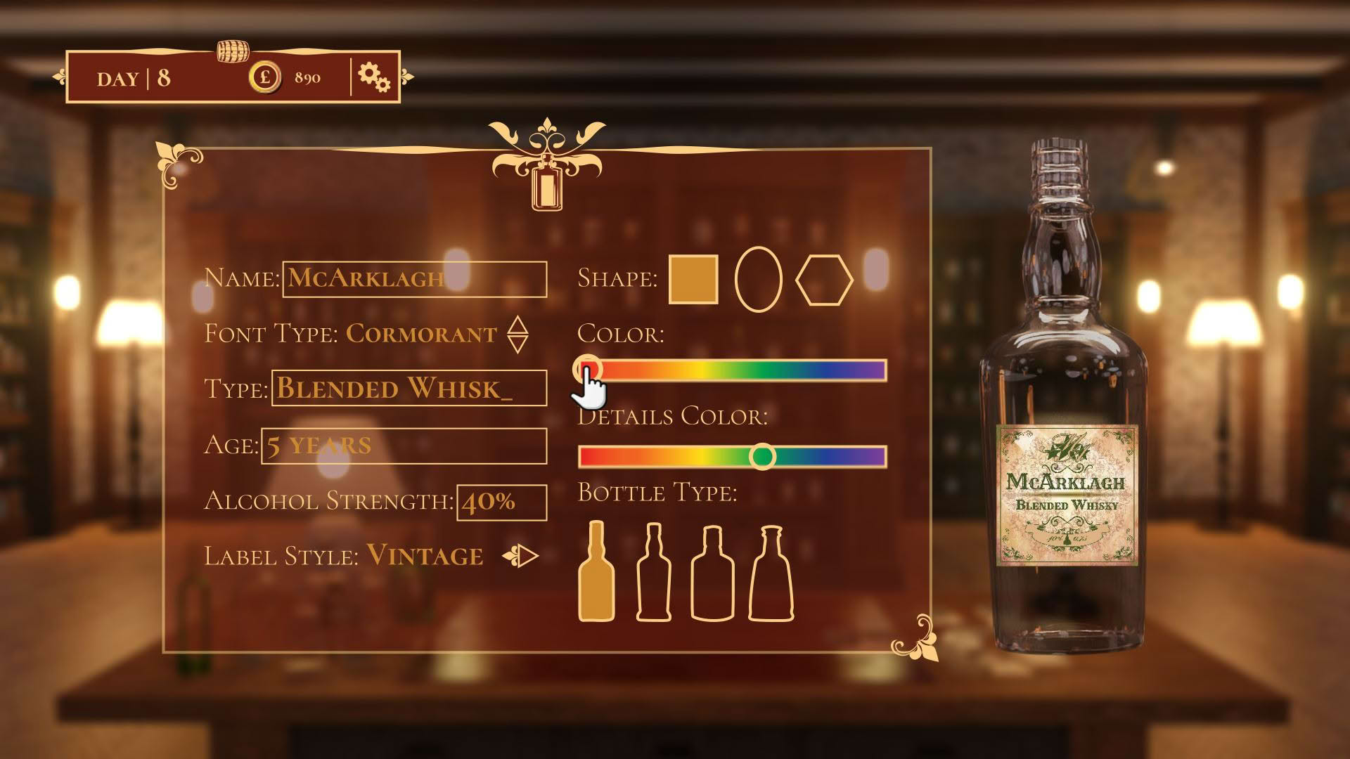 Screenshot for Whisky Bottler