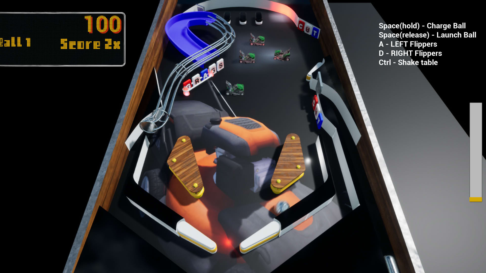 Screenshot for Lawnmower Game: Pinball