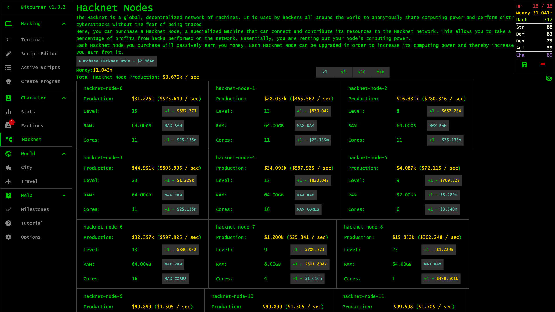 Screenshot for Bitburner