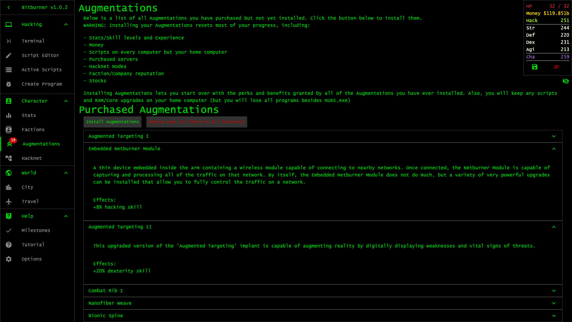 Screenshot for Bitburner