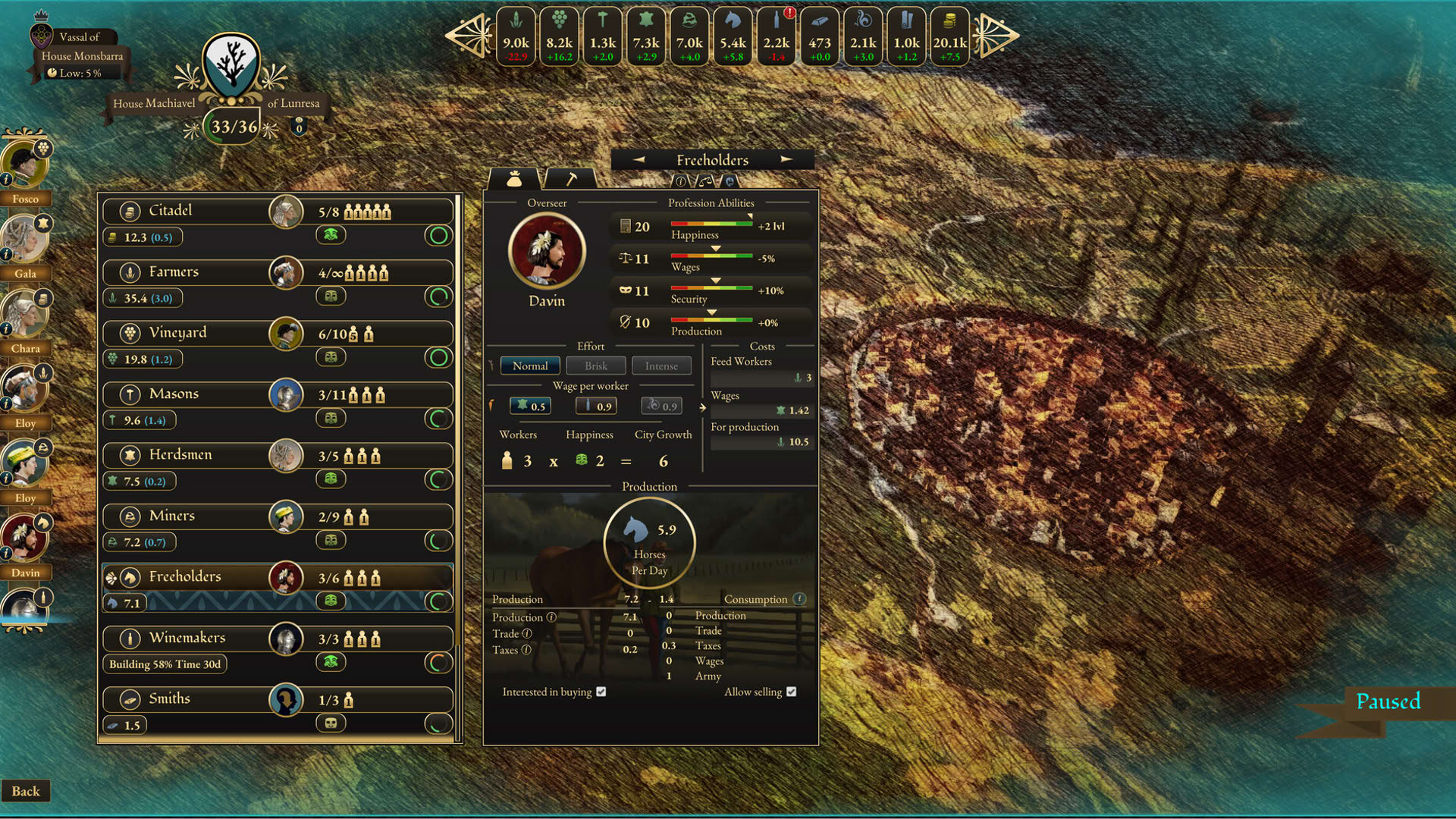 Screenshot for Great Houses of Calderia
