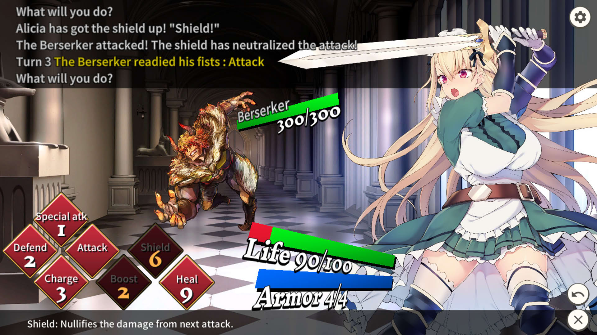 Screenshot for Maid Knight Alicia
