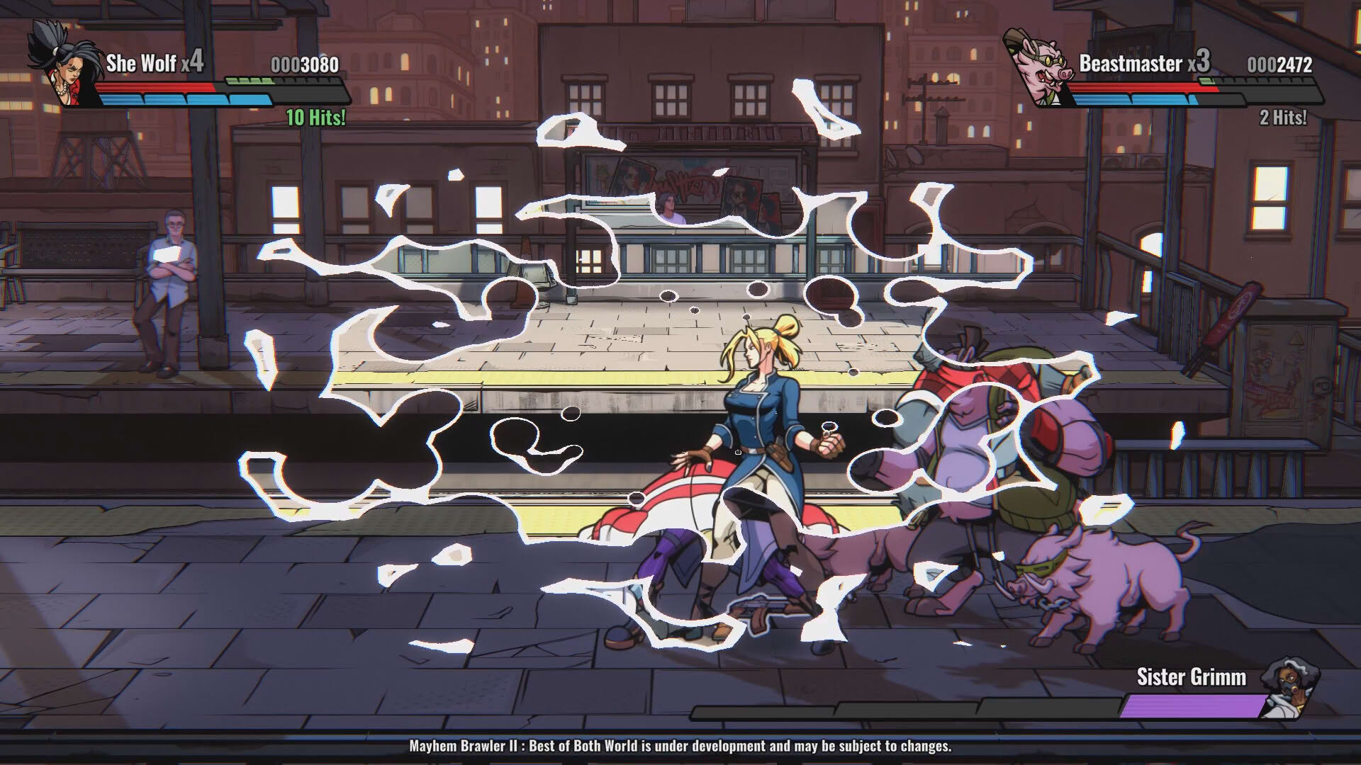 Screenshot for Mayhem Brawler II: Best of Both Worlds