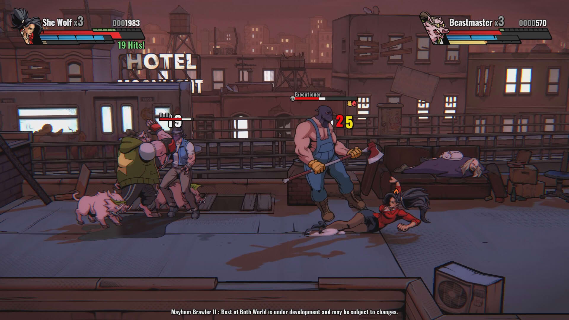 Screenshot for Mayhem Brawler II: Best of Both Worlds