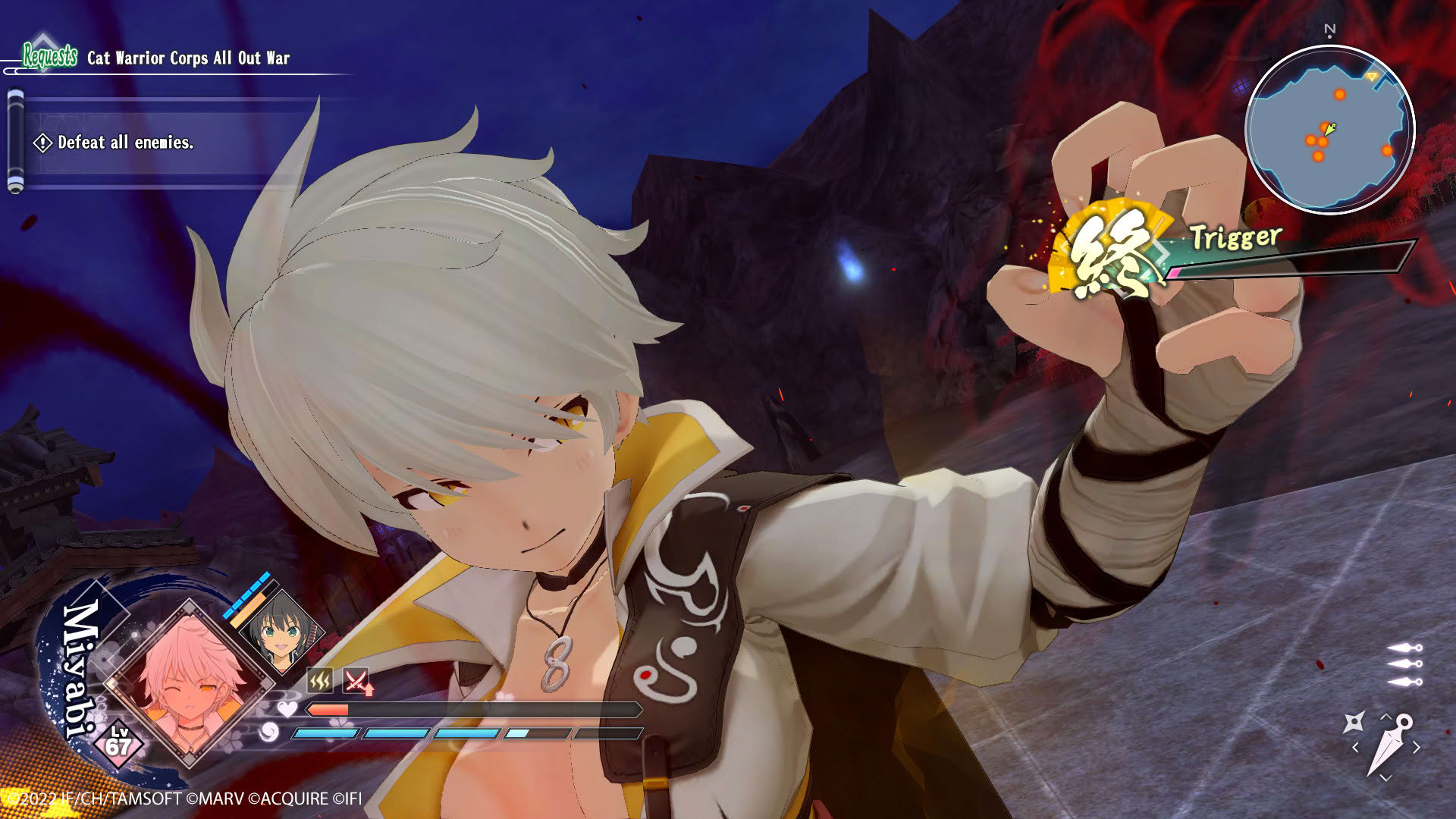 Screenshot for Neptunia x Senran Kagura: Ninja Wars