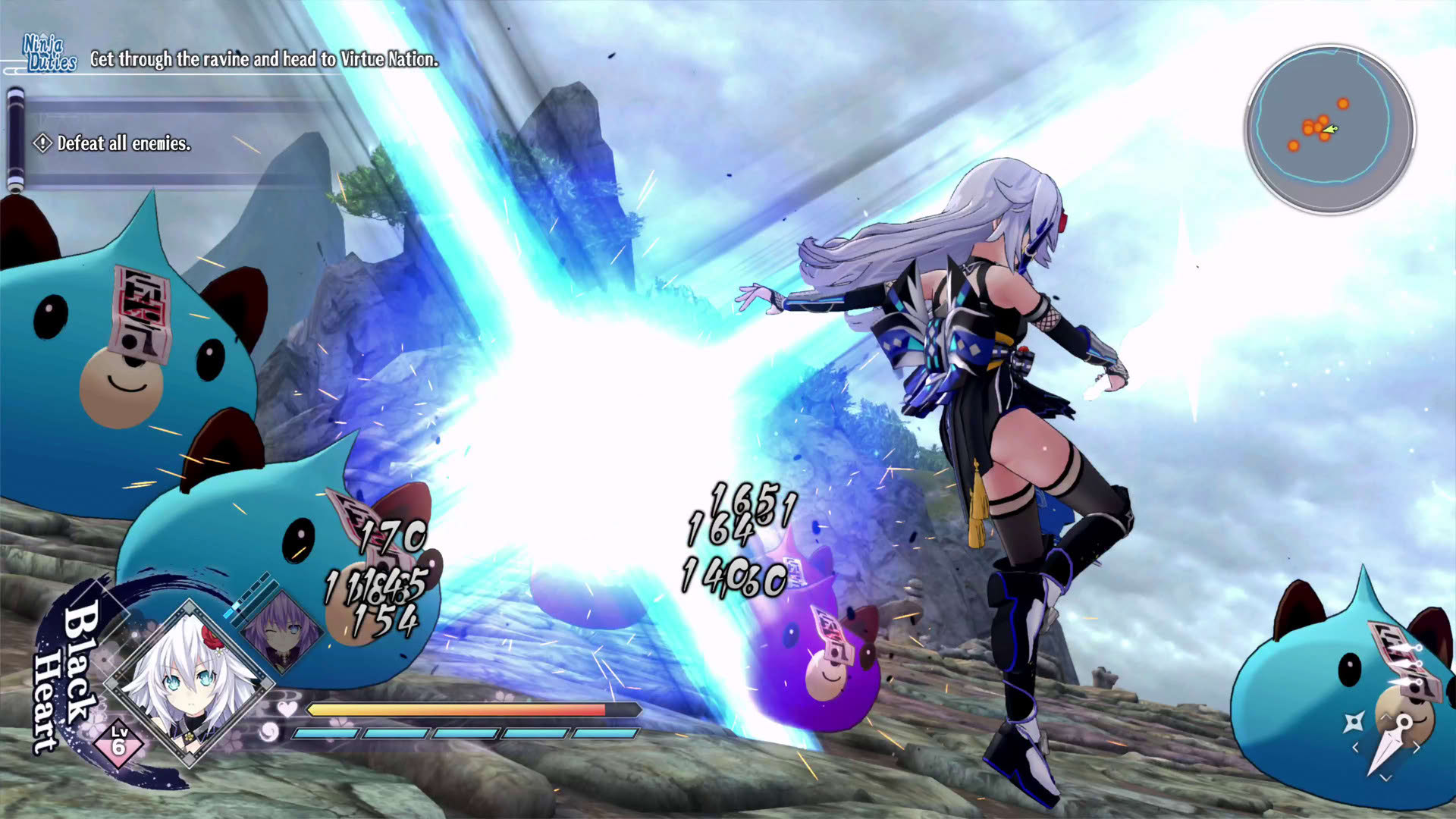 Screenshot for Neptunia x Senran Kagura: Ninja Wars