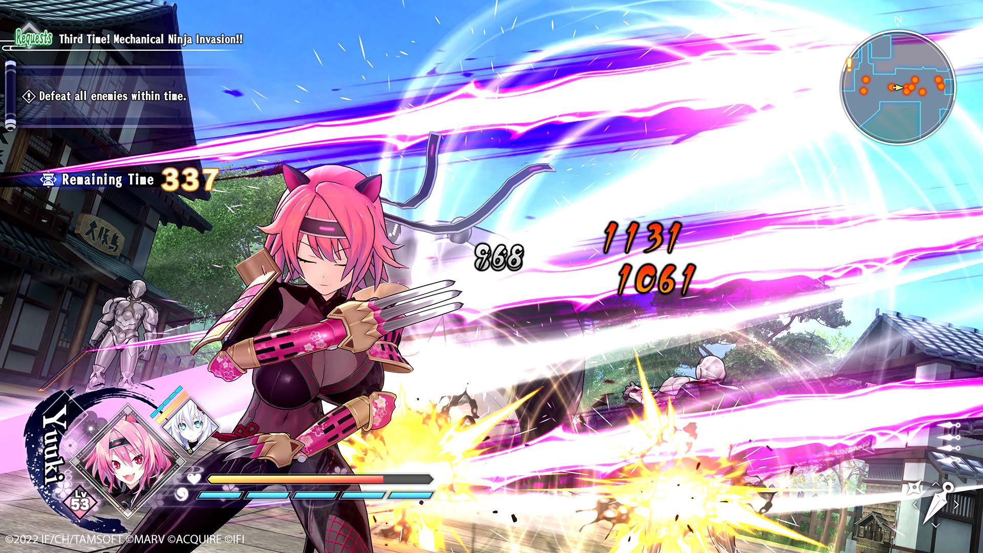 Screenshot for Neptunia x Senran Kagura: Ninja Wars